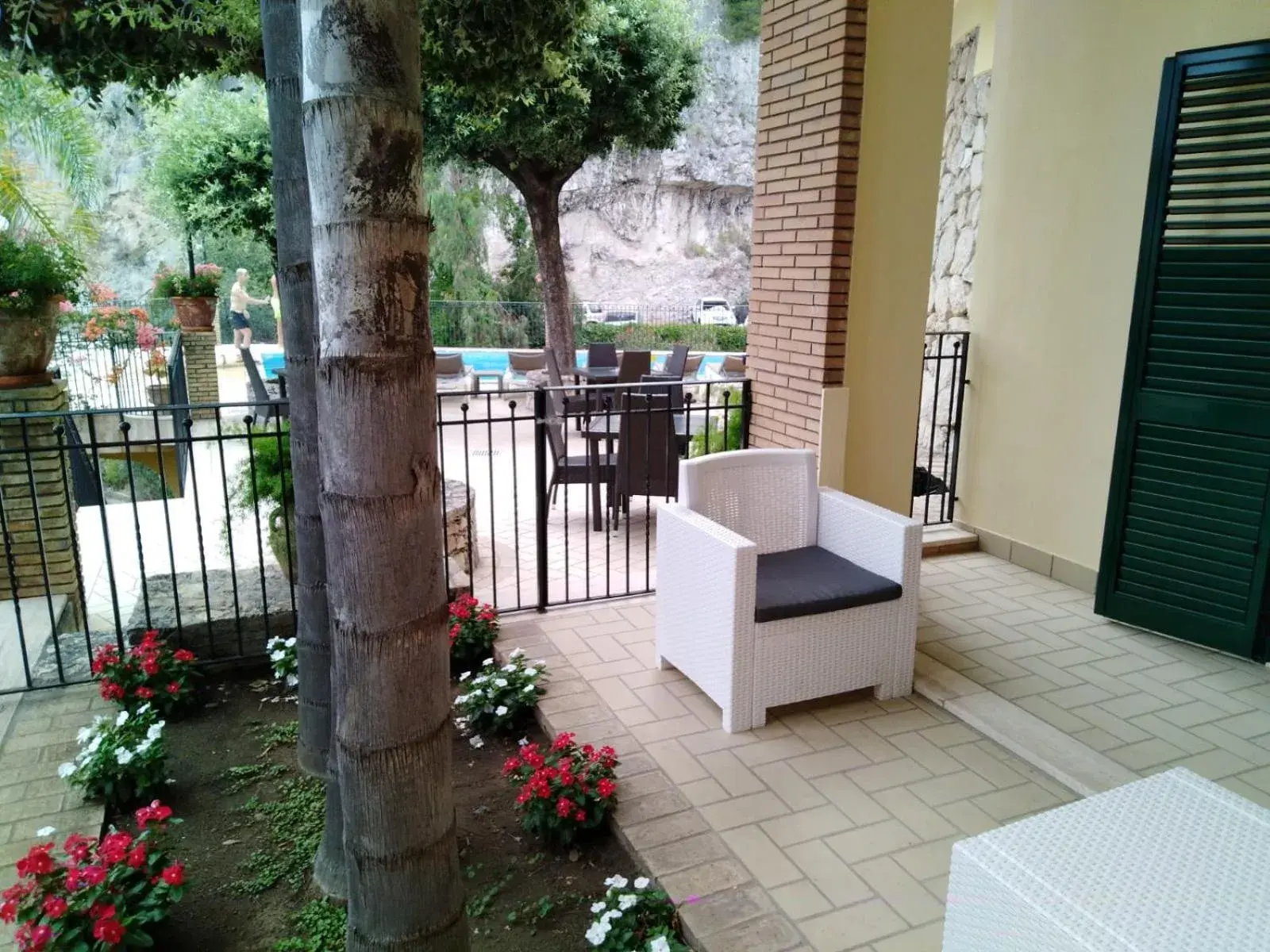 Patio in Hotel Corallo