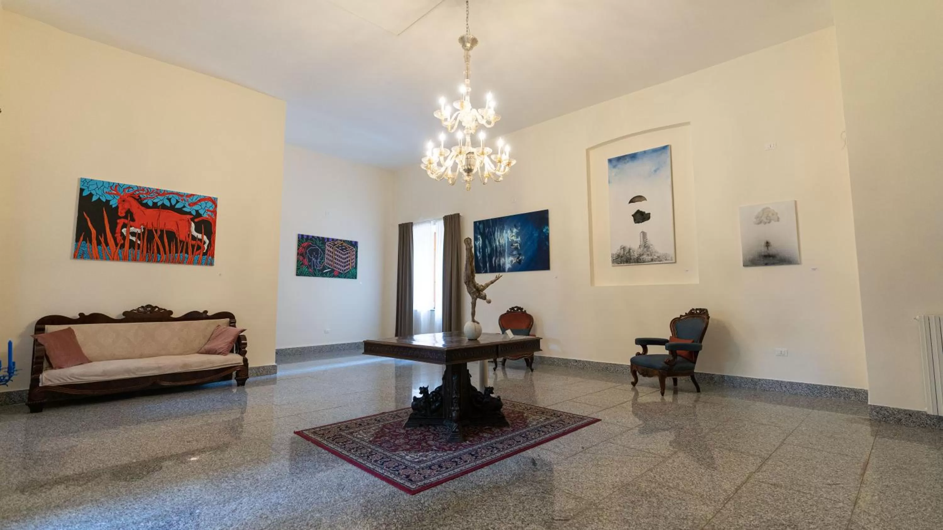 Living room in Palazzo Cappuccini Art Relais