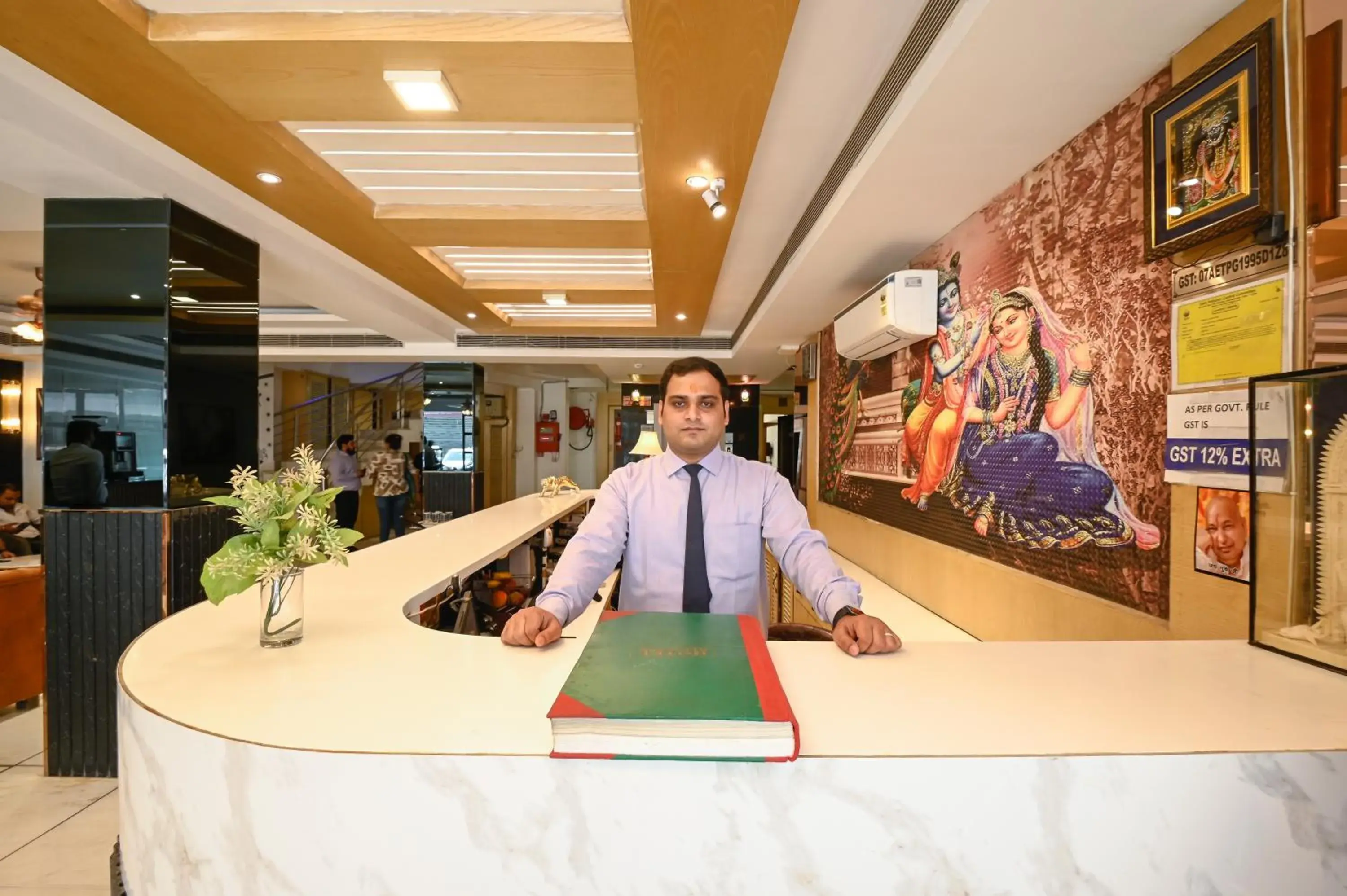 Lobby or reception, Lobby/Reception in Hotel Krishna Deluxe-By RCG Hotels