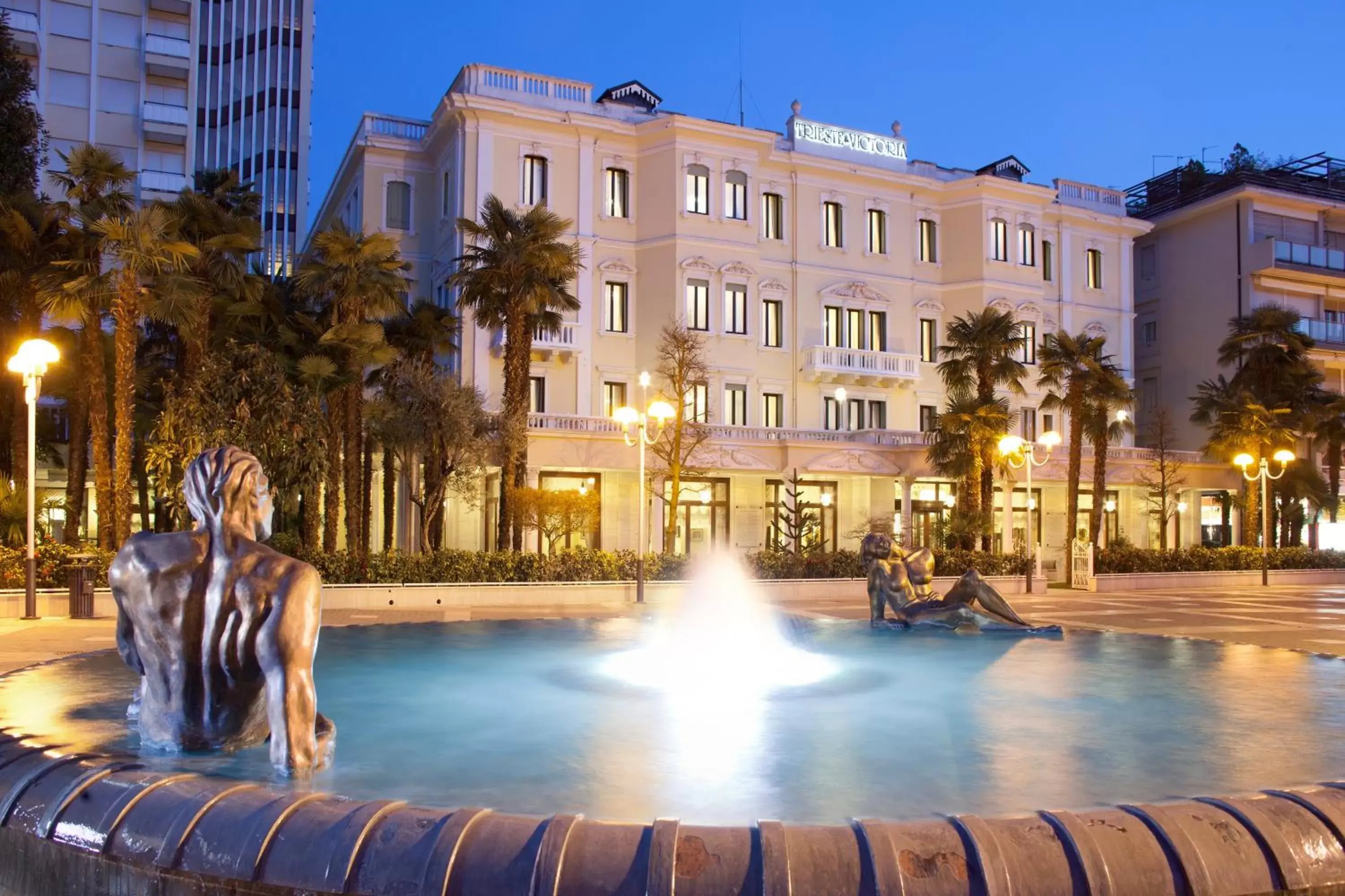 Facade/entrance, Swimming Pool in Grand Hotel Trieste & Victoria