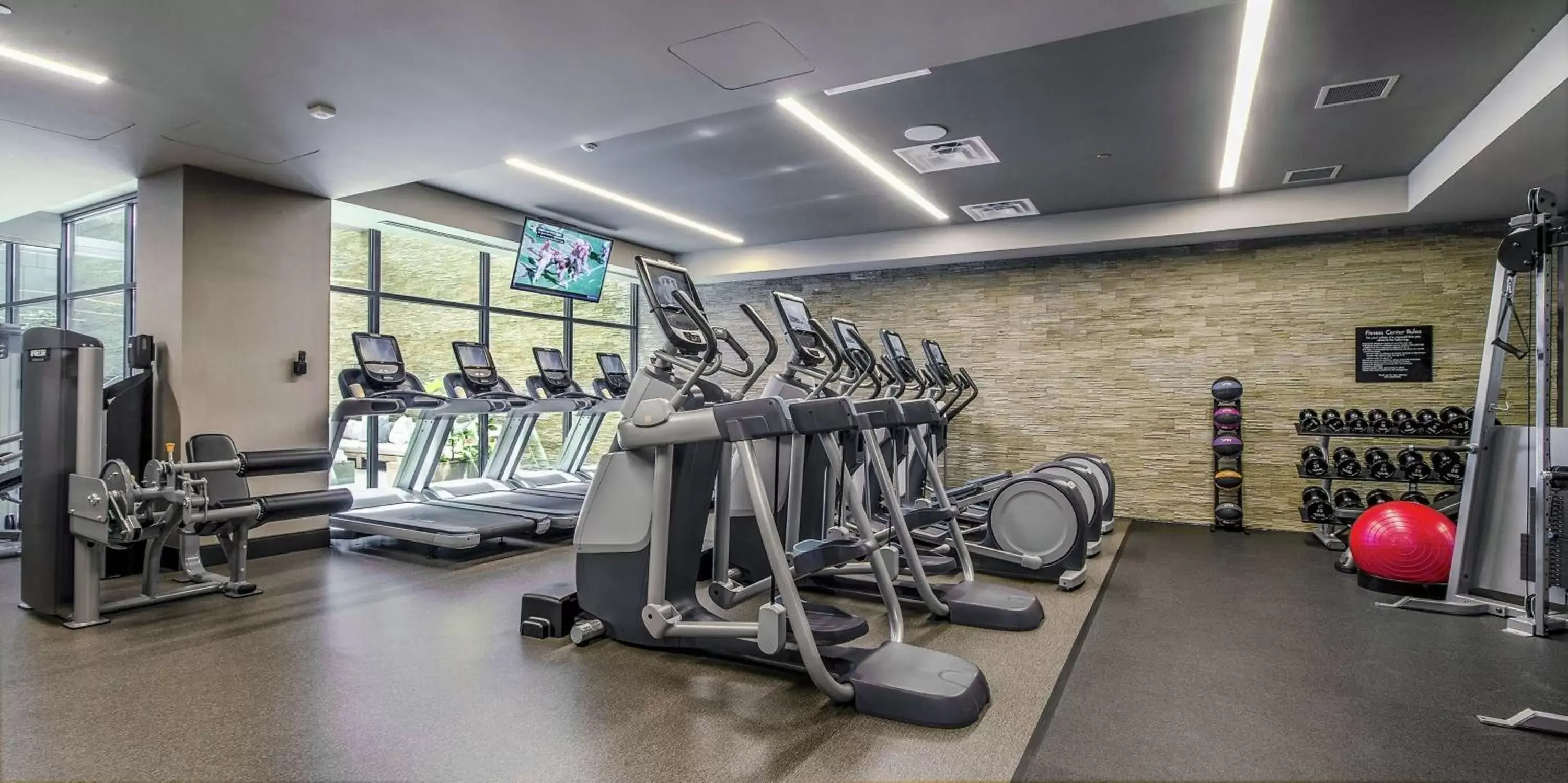 Fitness centre/facilities, Fitness Center/Facilities in The Porter Portland, Curio Collection By Hilton