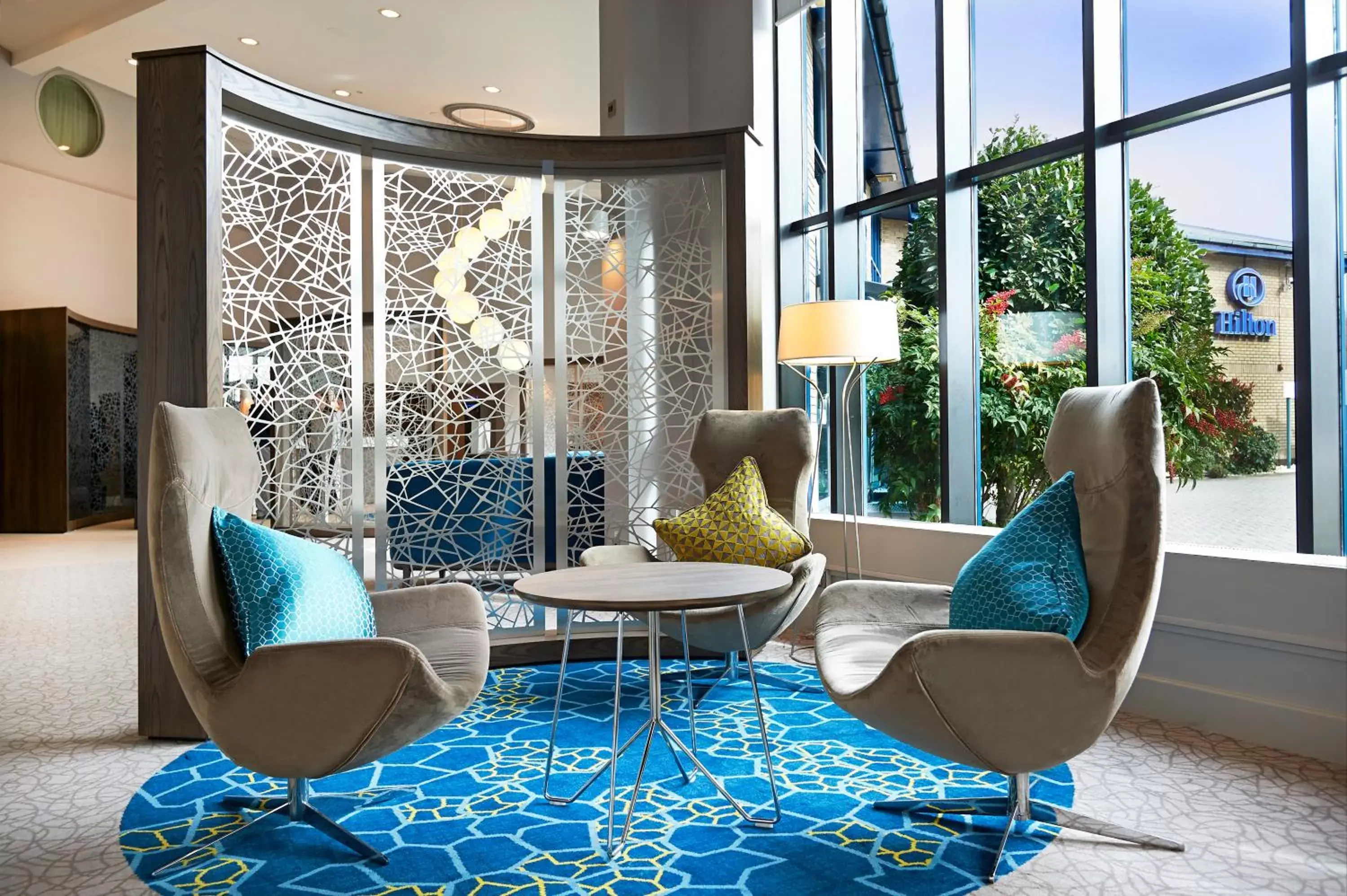 Lobby or reception in Novotel London Stansted Airport