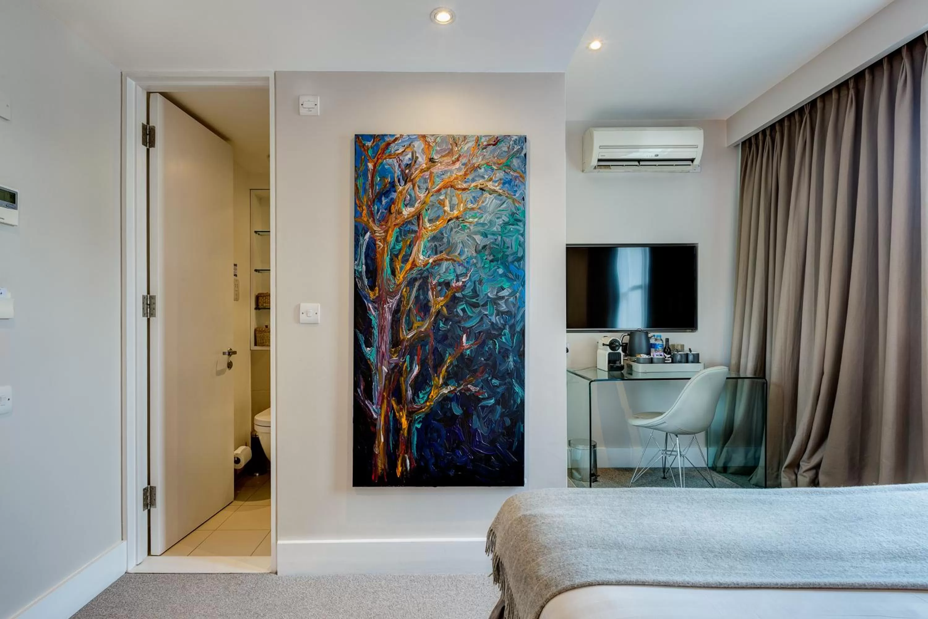 Decorative detail, Bed in Hotel 55