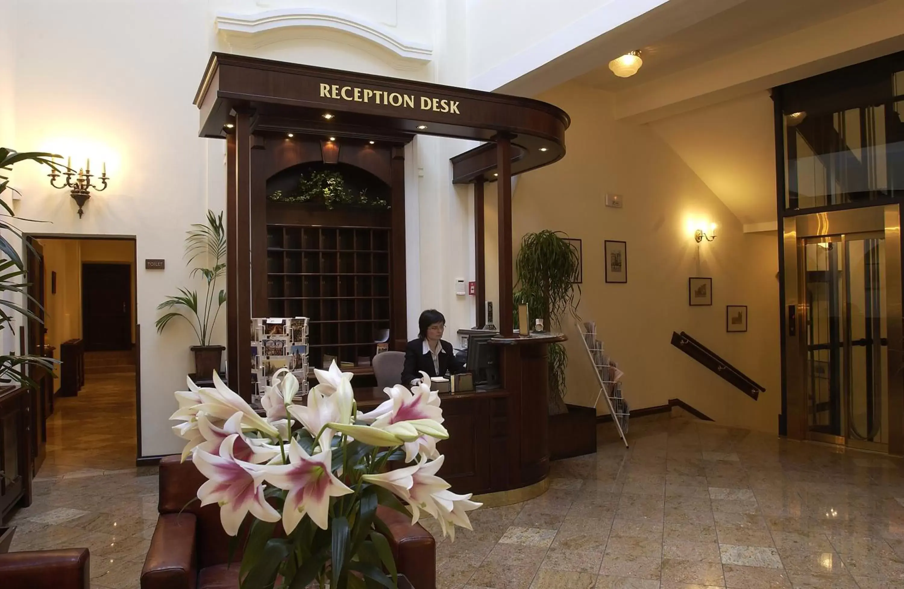 Lobby or reception in Grand Hotel Praha
