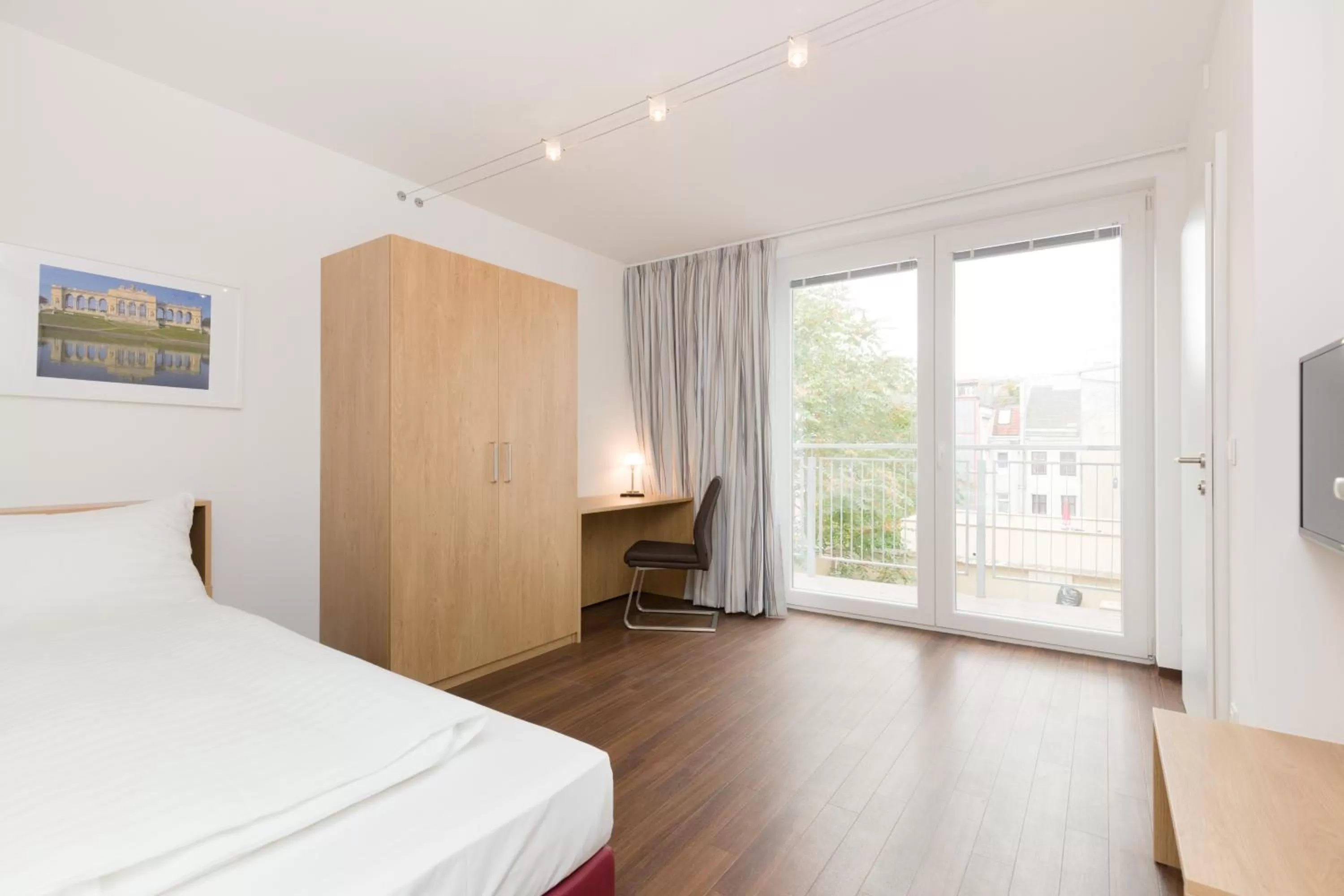 Balcony/Terrace, Bed in Vienna Stay Apartments or Rooms 1050