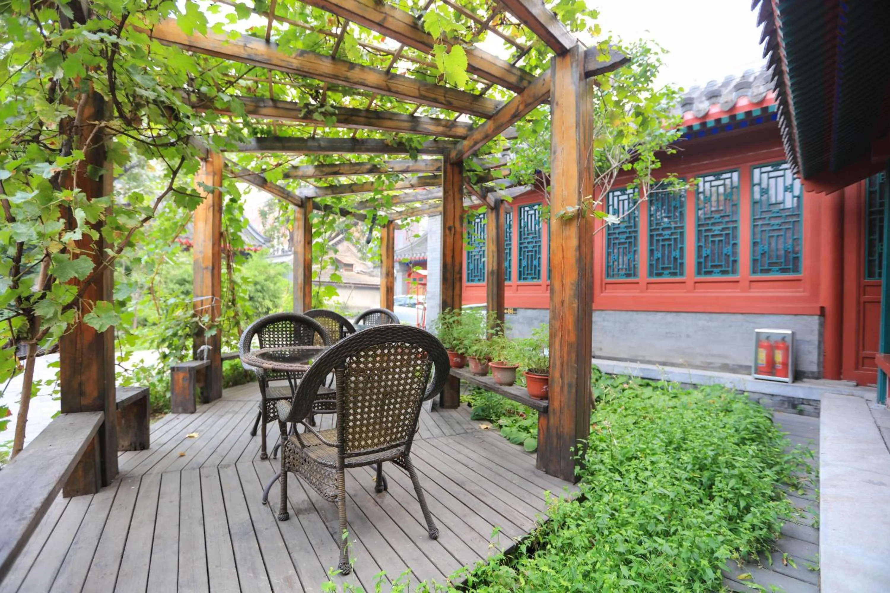 Garden view in Beijing Jingyuan Courtyard Hotel