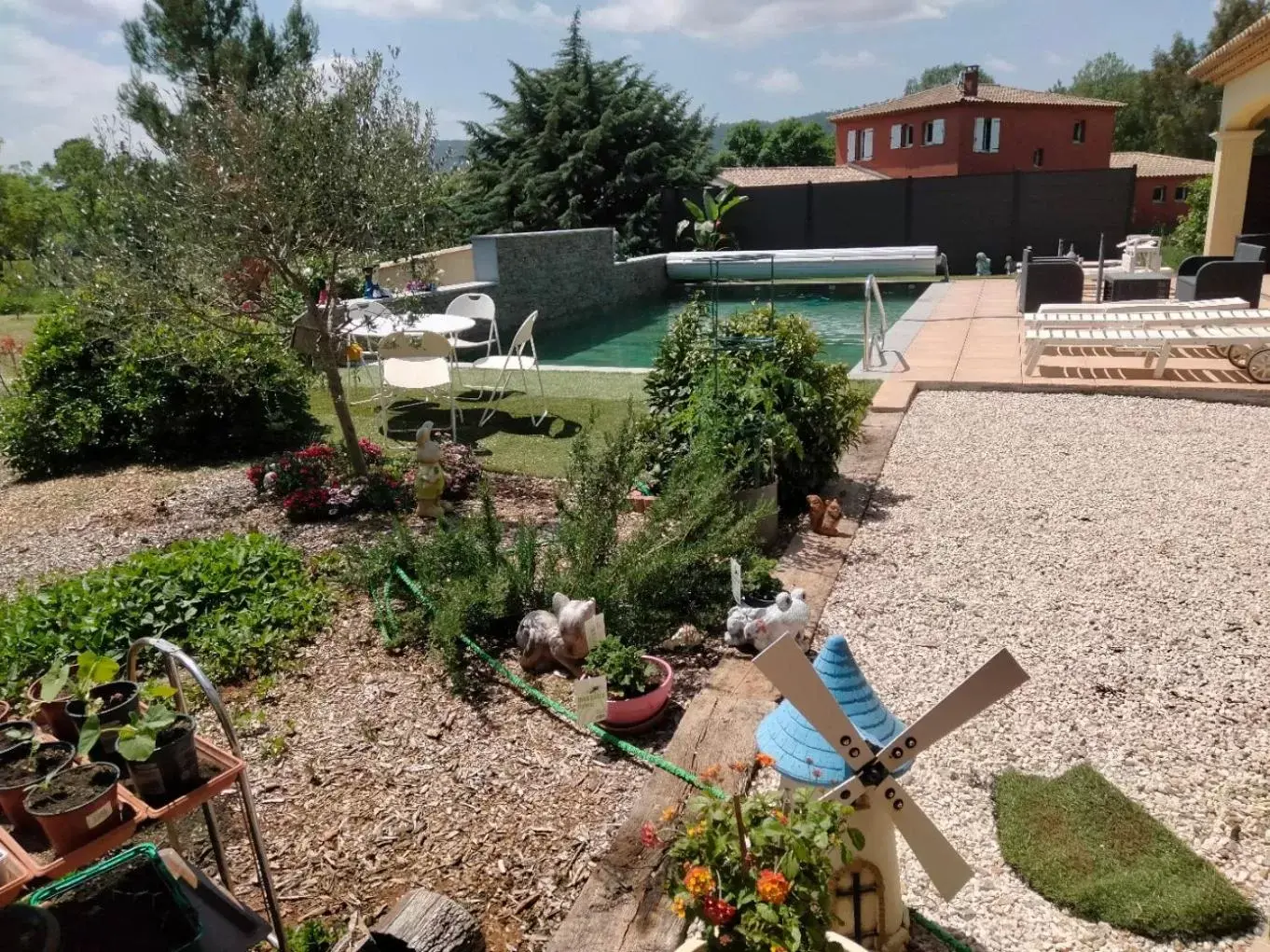 Pool View in Villa Les Marmottes