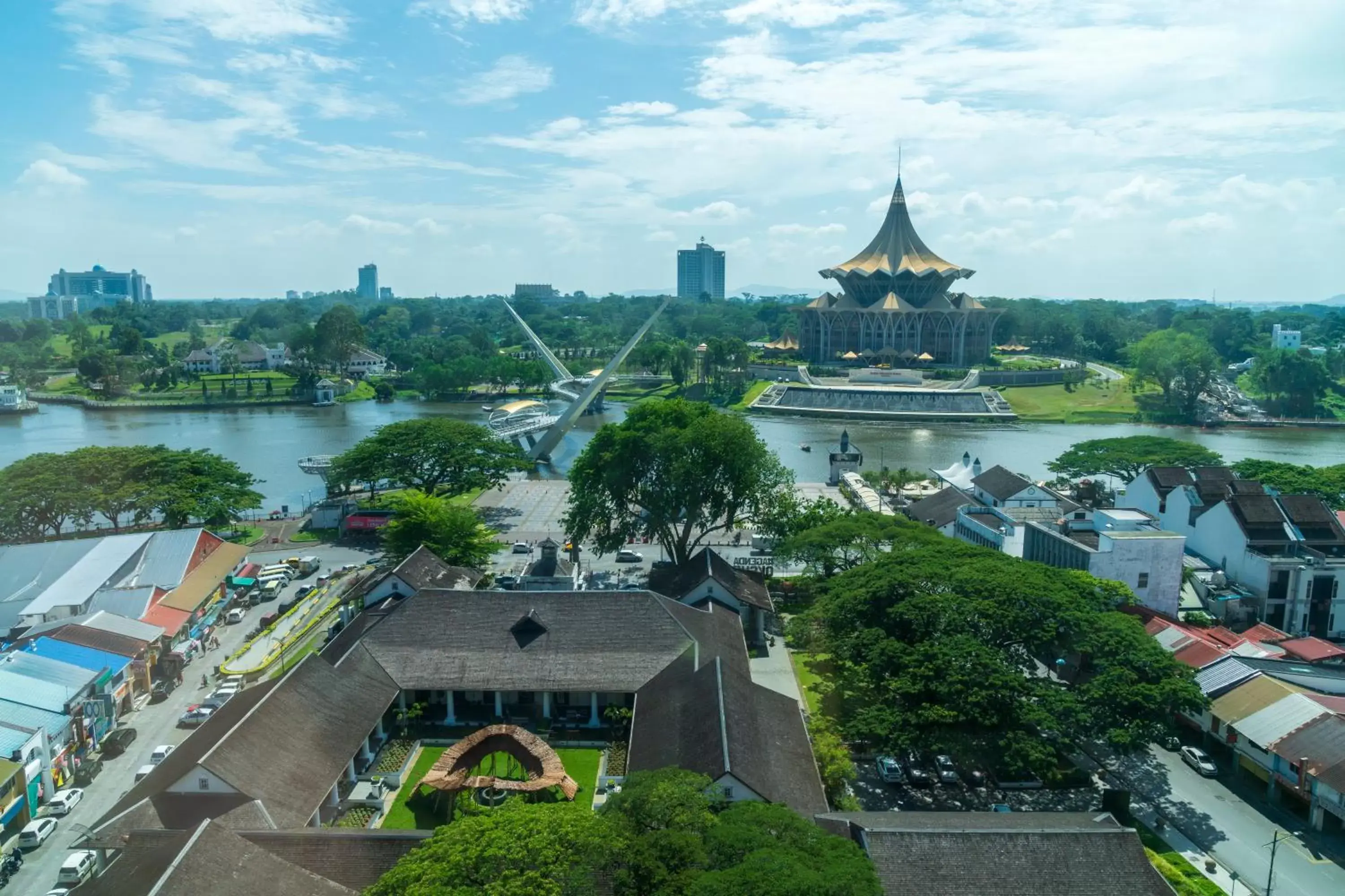 River view in The Waterfront Hotel Kuching