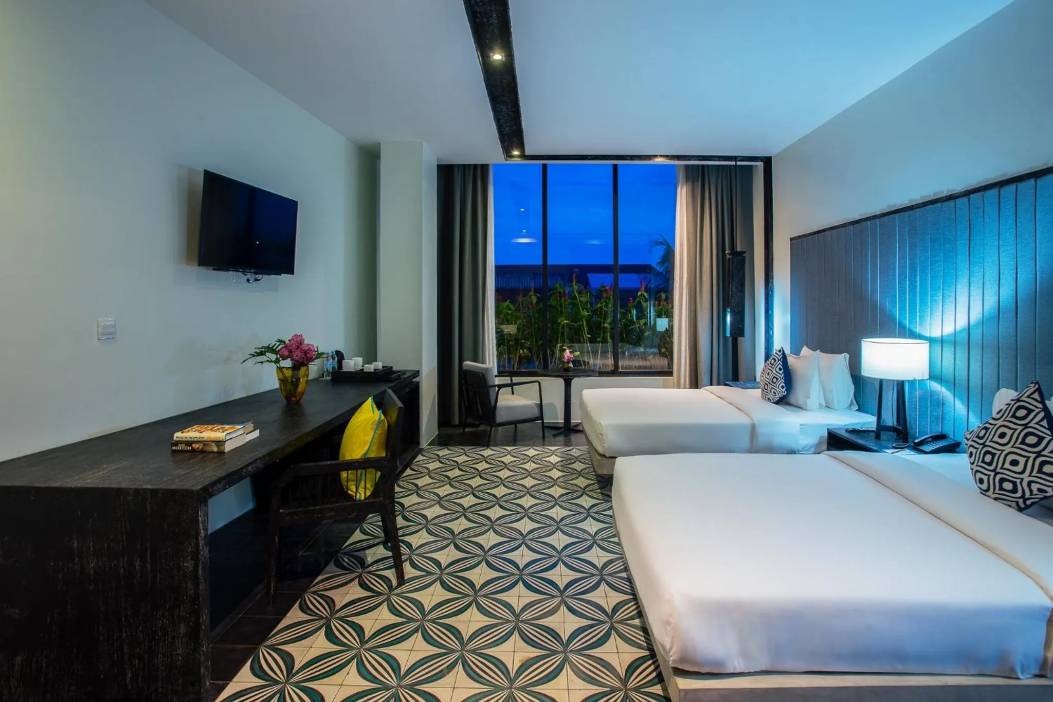 City view, Bed in Monthara Angkor Residence