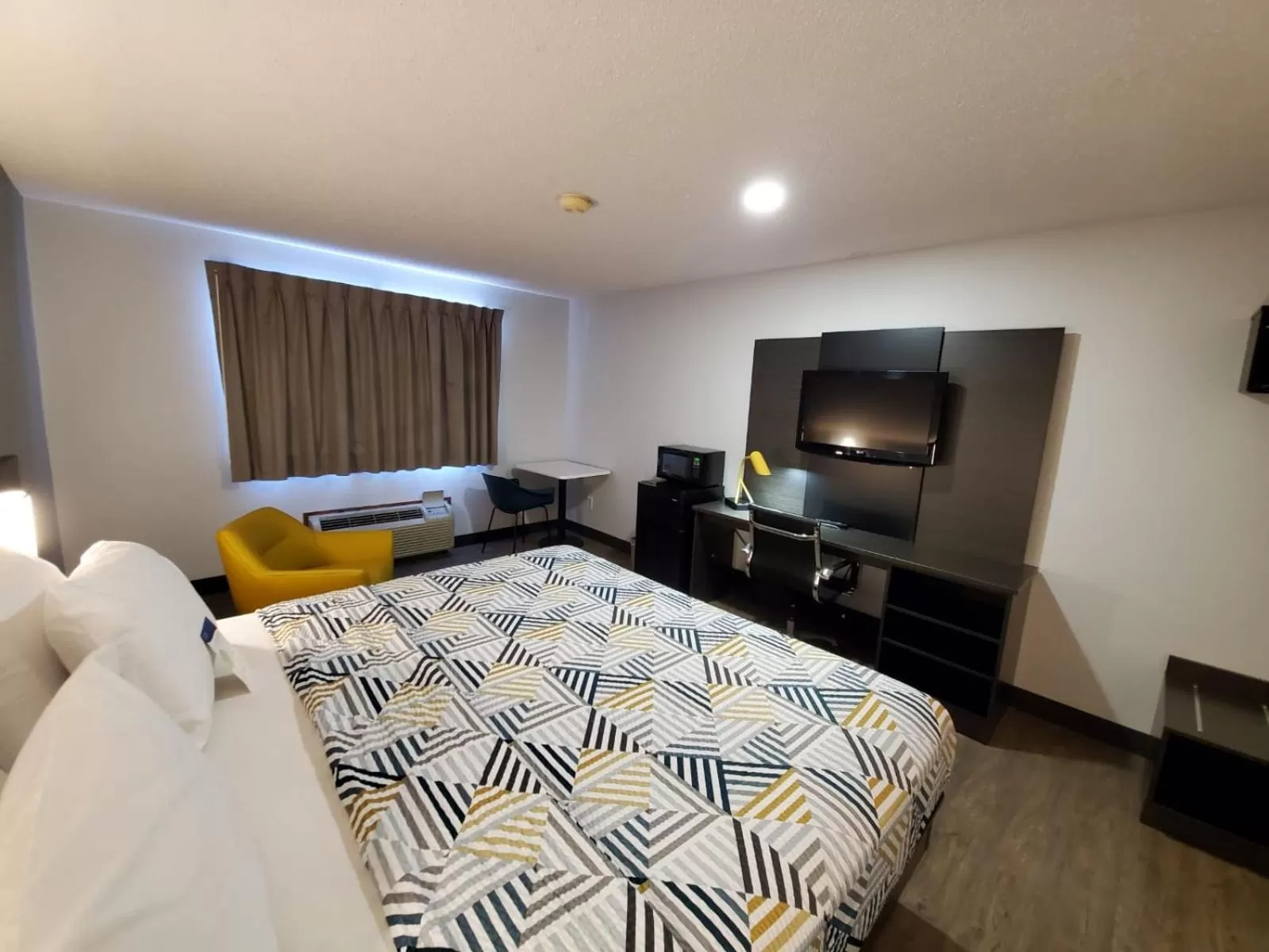 Bed in Motel 6-Kewanee, IL