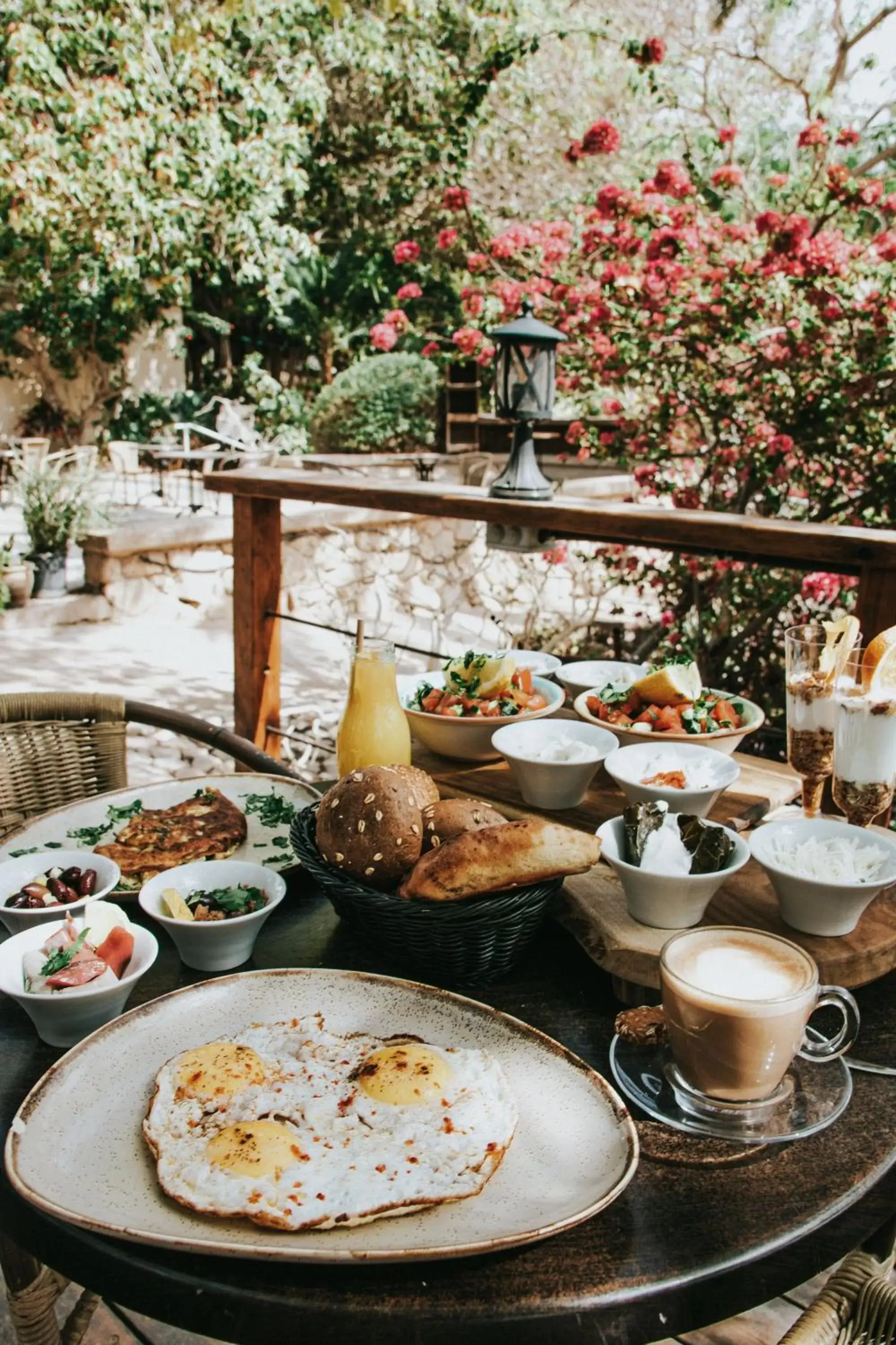 Food close-up in Ein Gedi Kibbutz Hotel