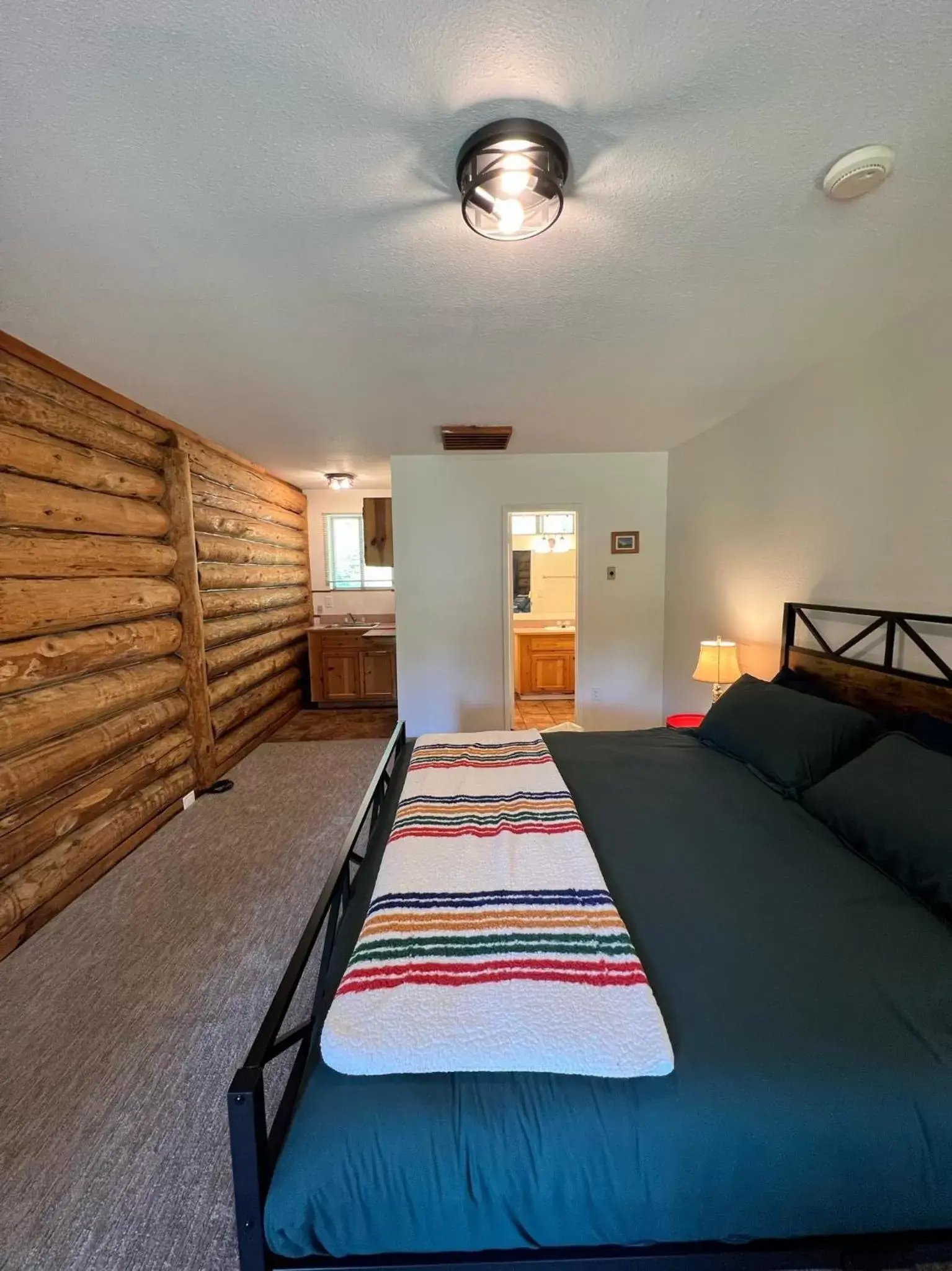 Bed in Bear Creek Cabins