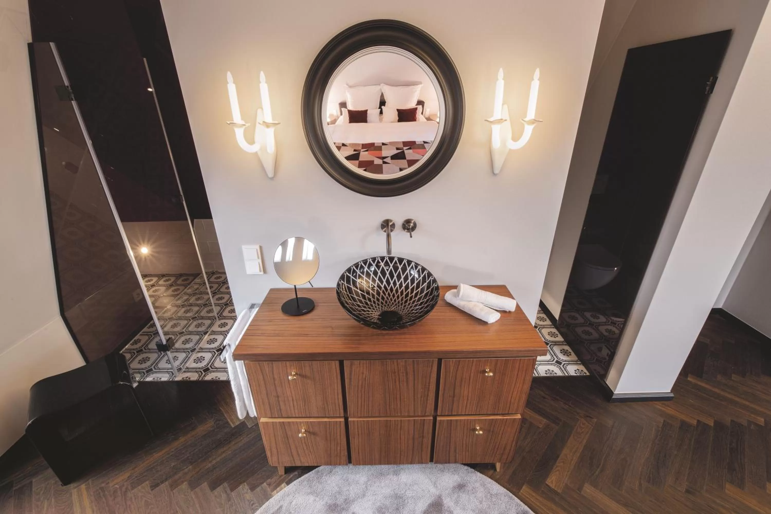 Bathroom in Prevôt Restaurant & Hotel