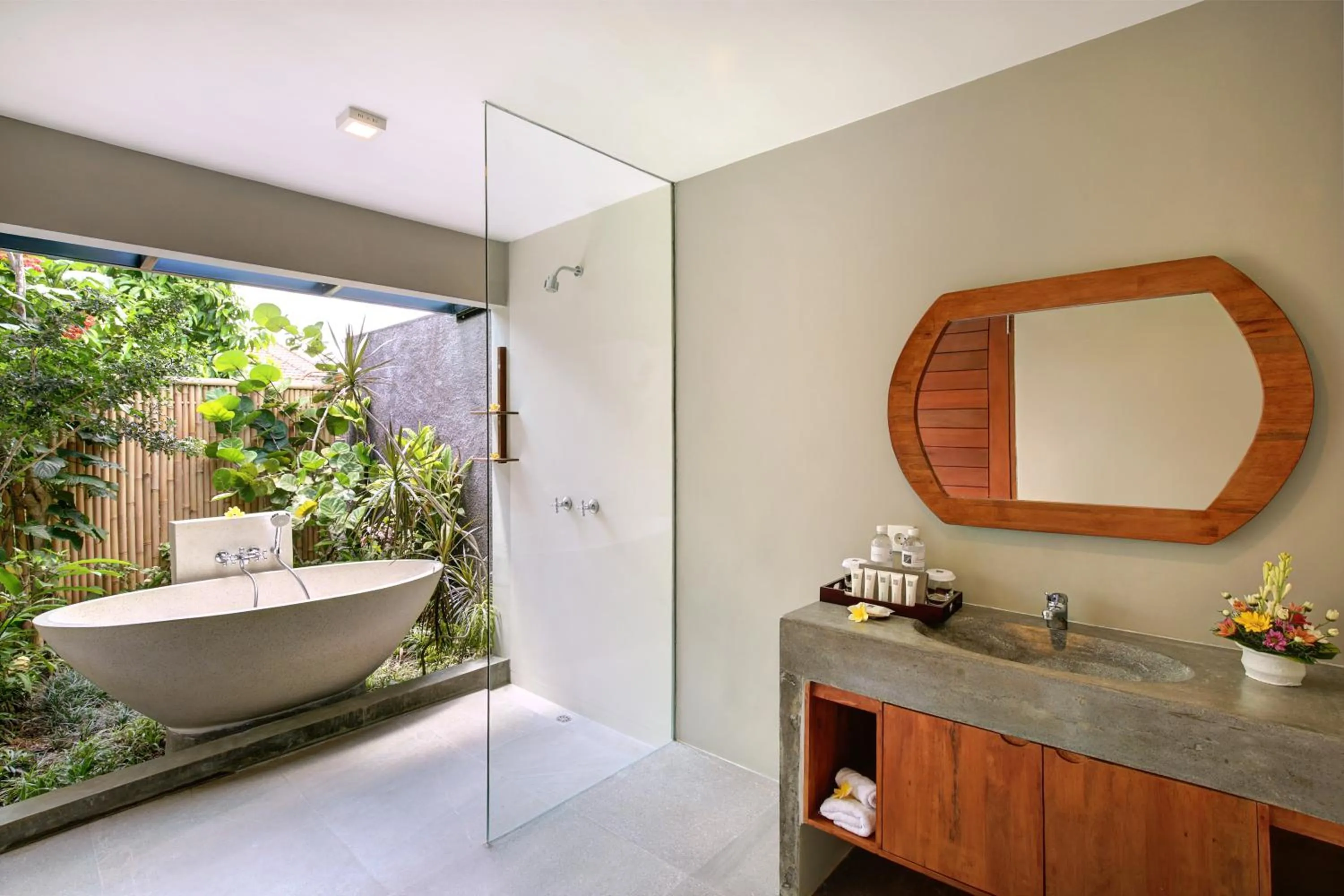 Bathroom in Sativa Villas Ubud with Private Pool