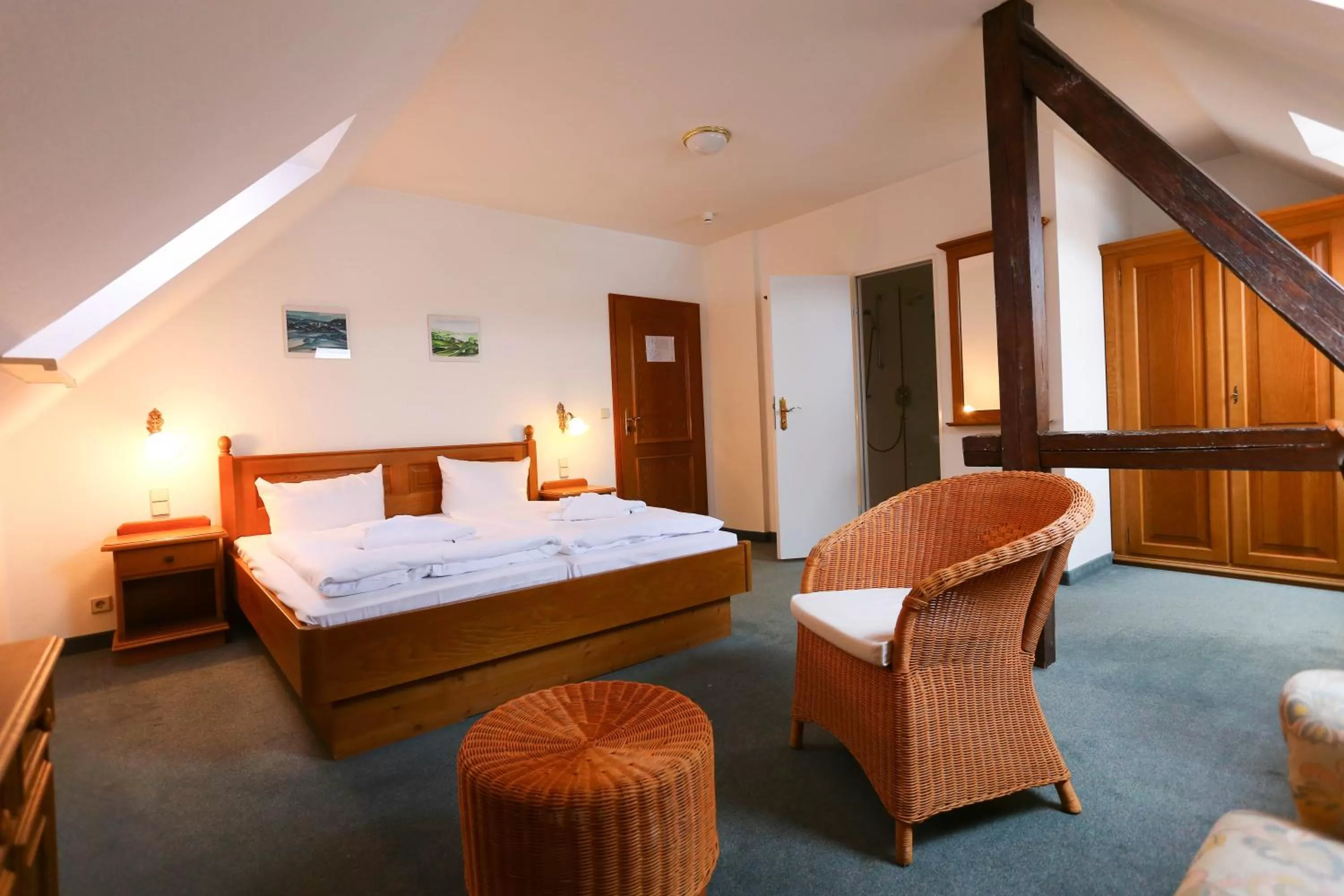 Bed in Parkhotel Forsthaus