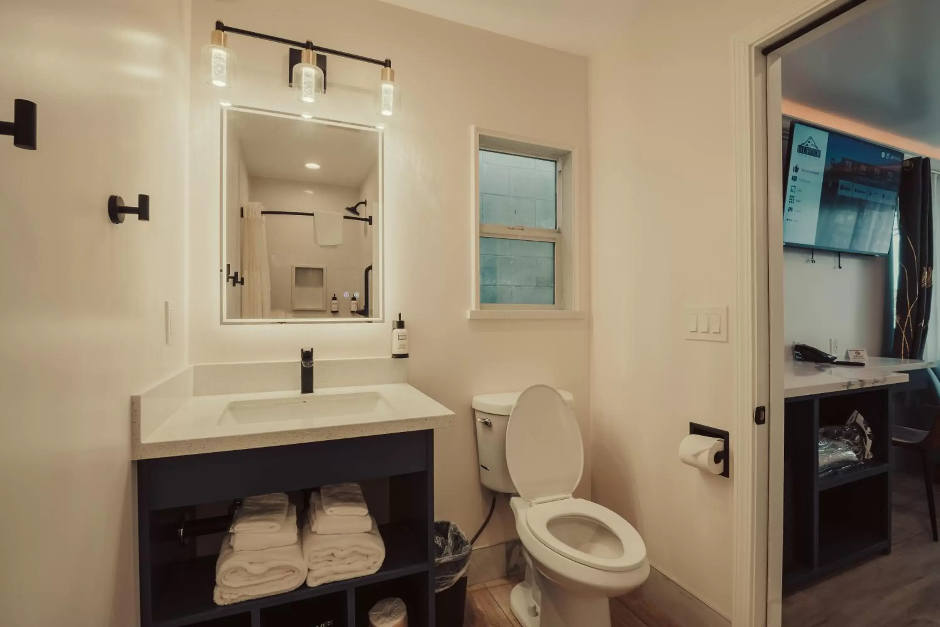 Toilet, Bathroom in Blufftop Inn & Suites - Wharf/Restaurant District