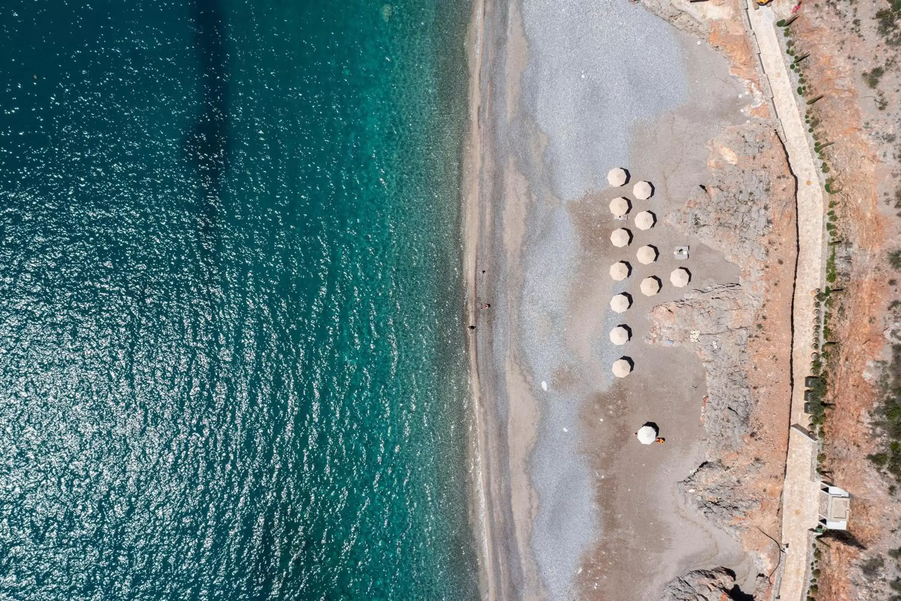 Beach, Bird's-eye View in The Chedi Luštica Bay