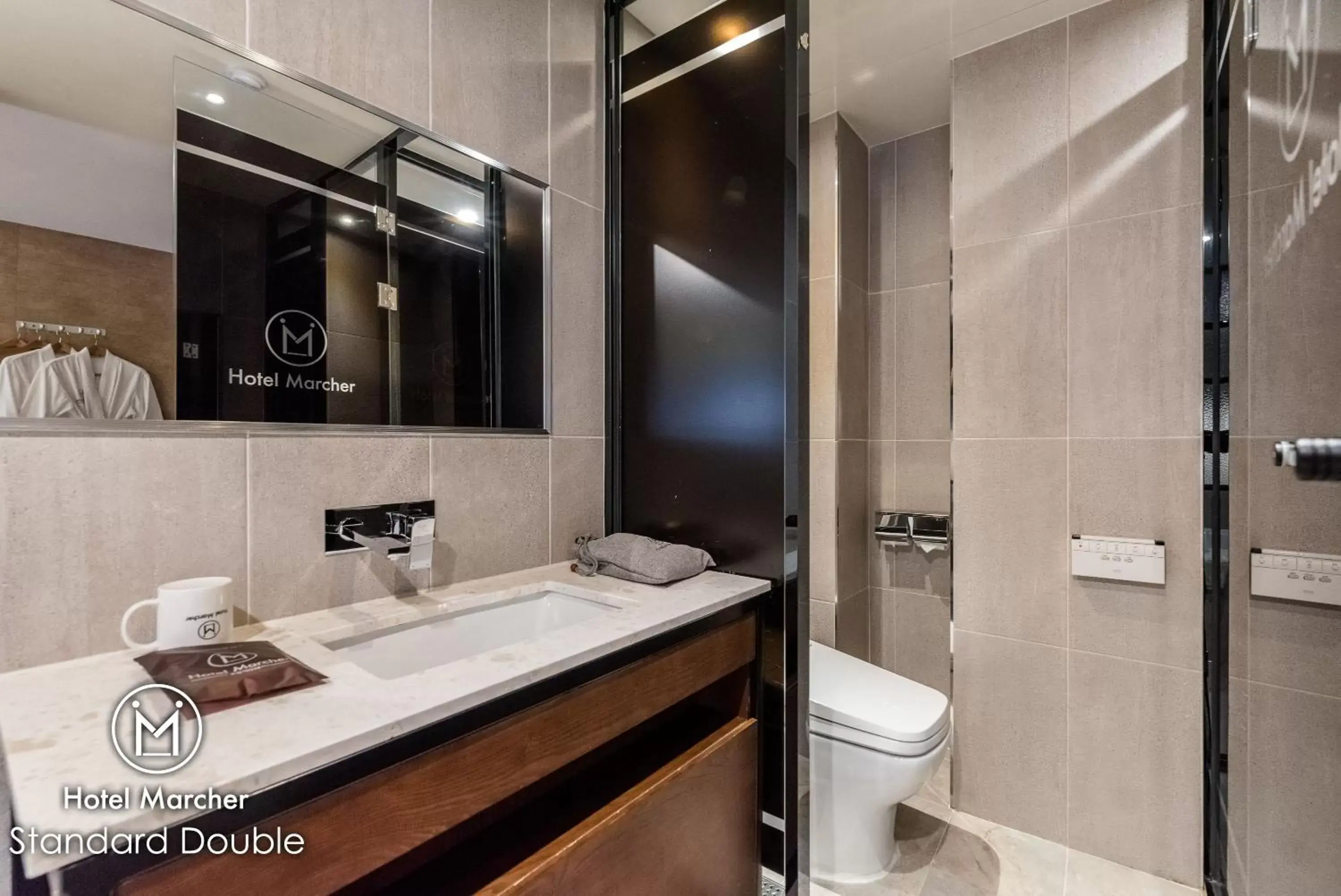 Bathroom in Hotel Marcher