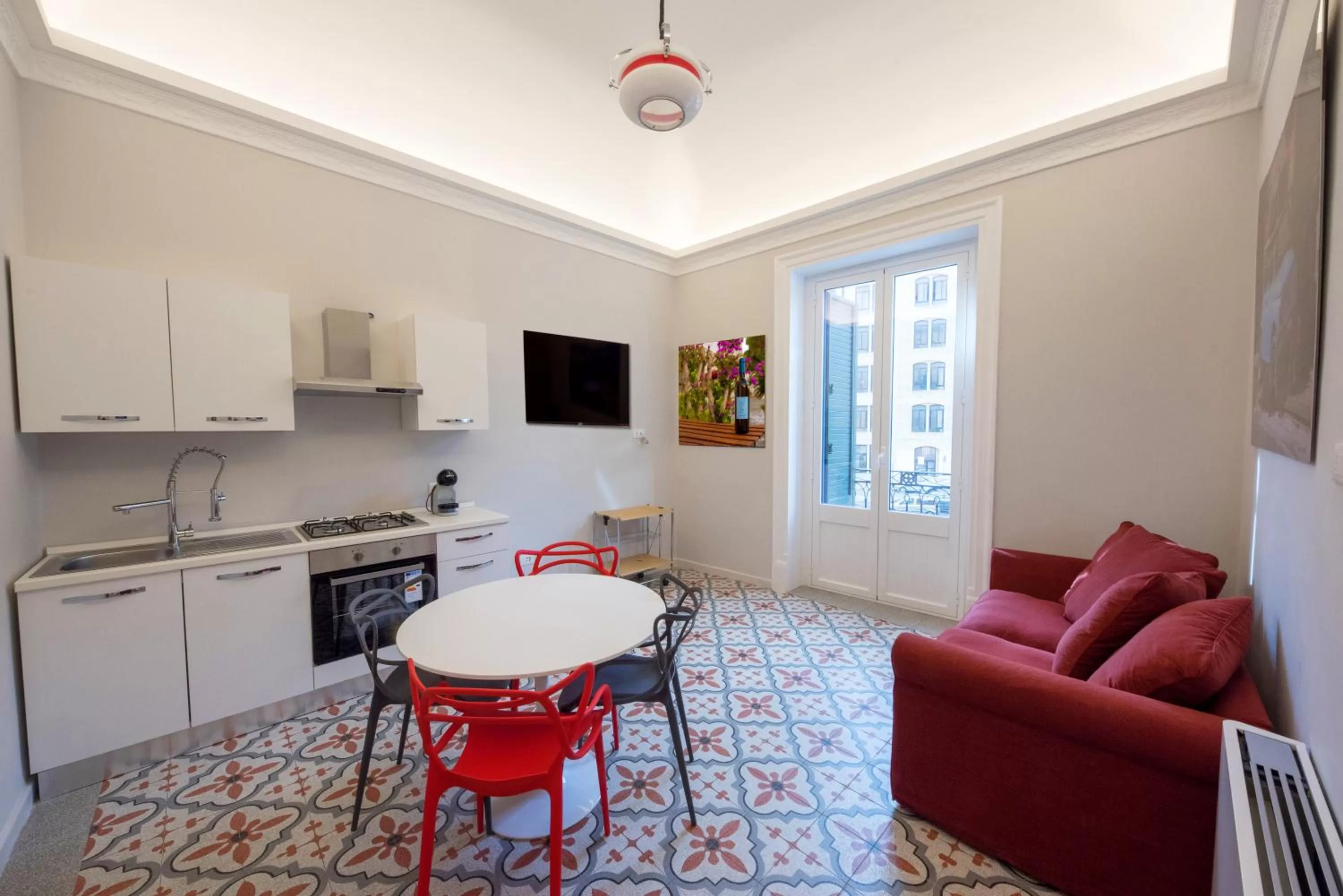 Kitchen or kitchenette in Suite del Ponte Normanno