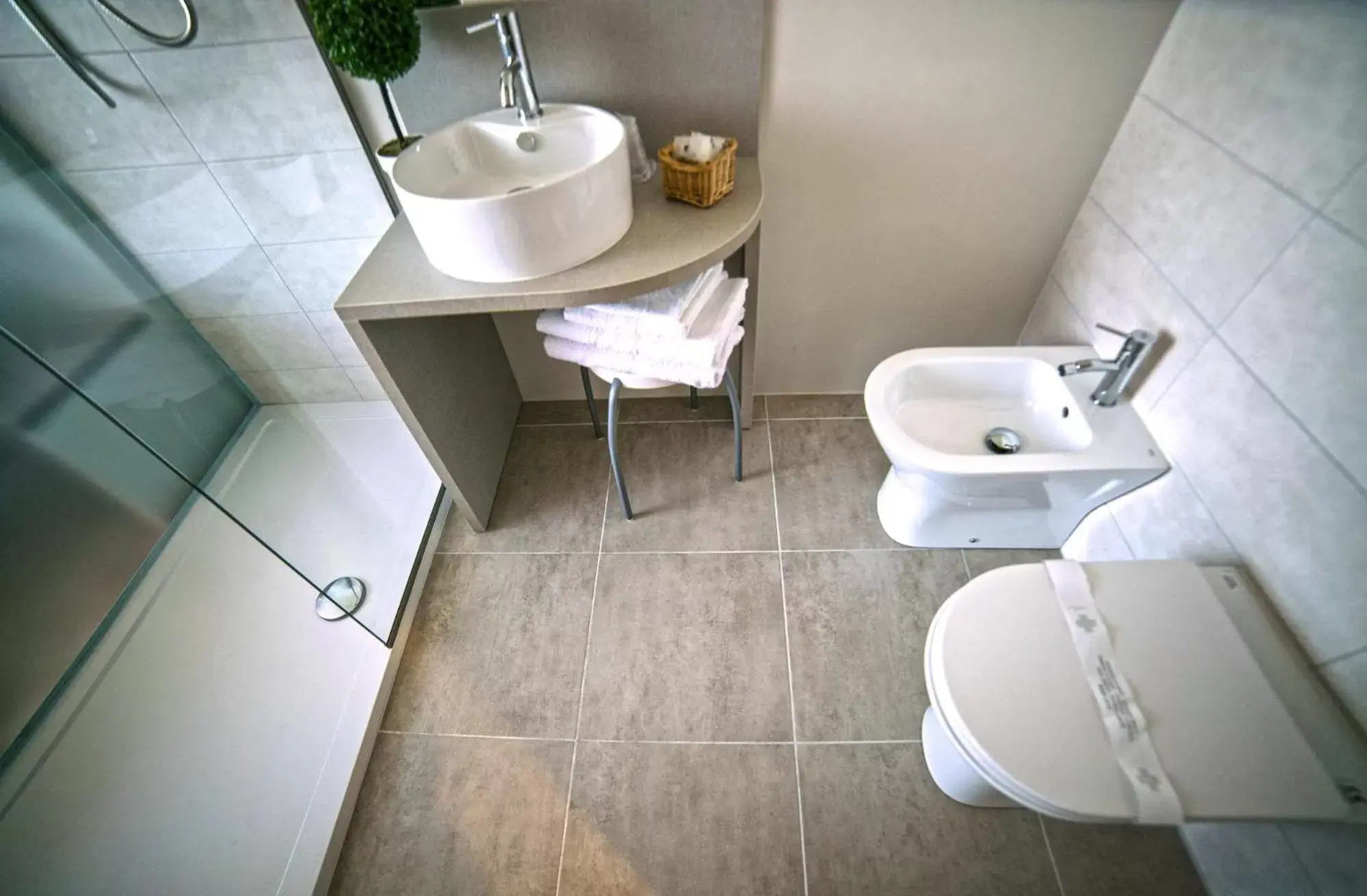 Bathroom in Hotel Ristorante Stampa