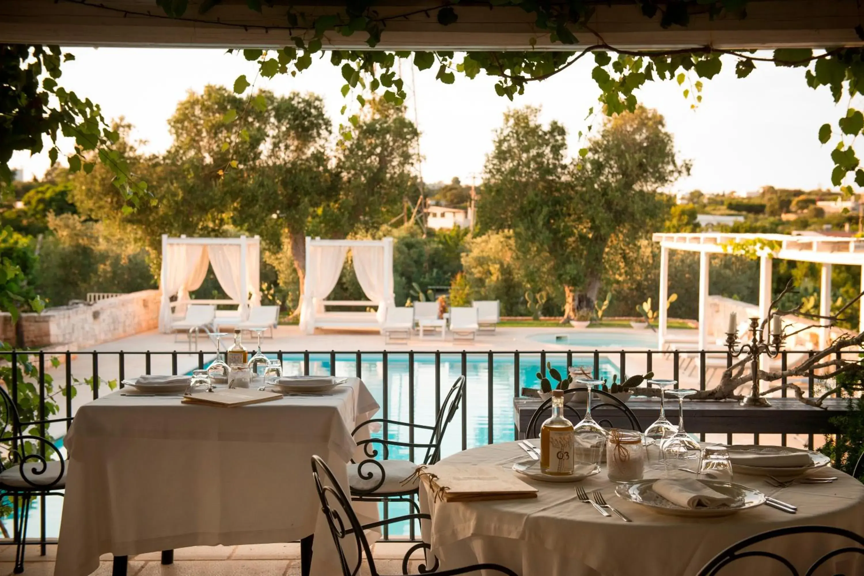 Balcony/Terrace, Restaurant/Places to Eat in Masseria Salinola