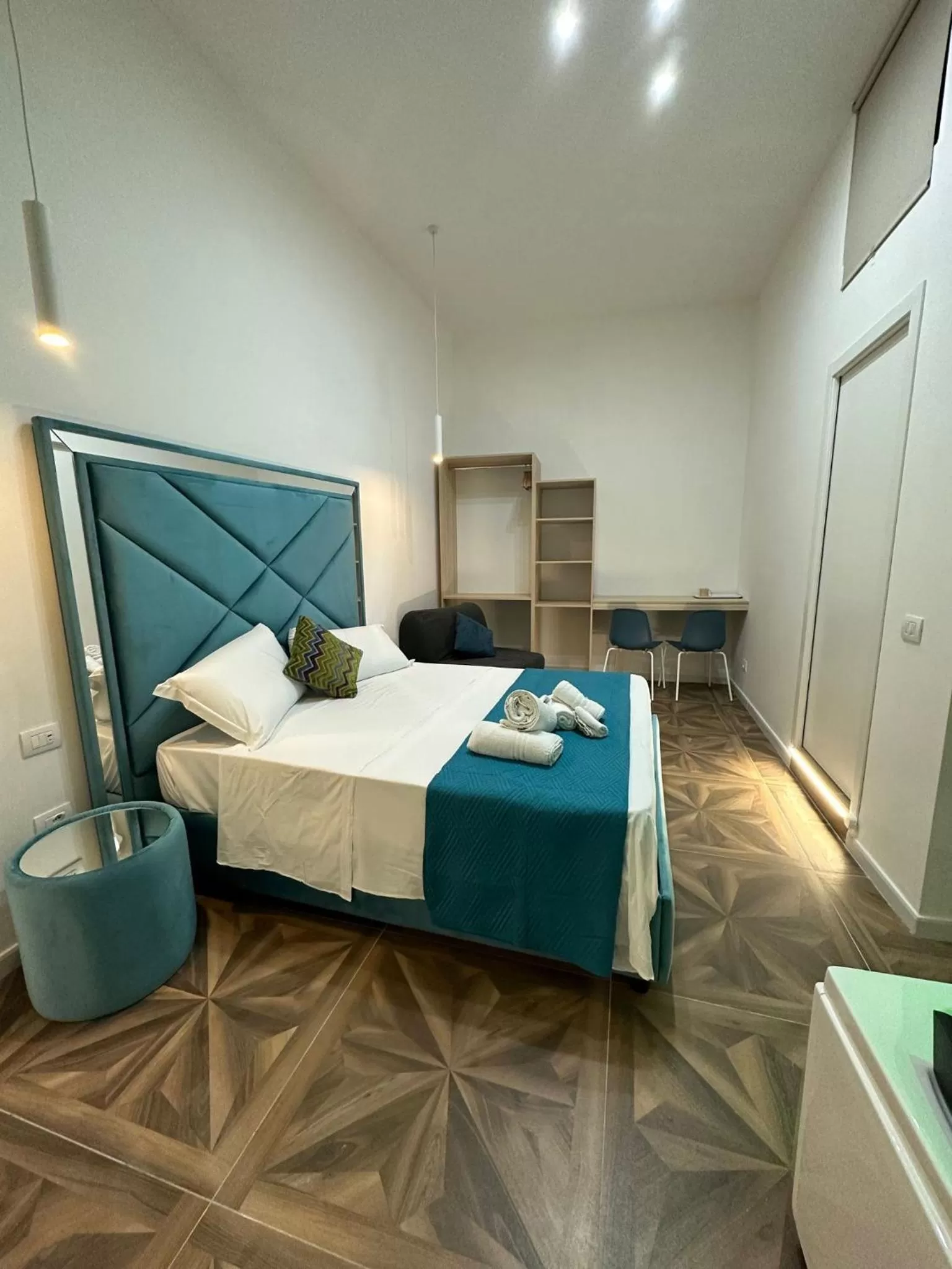 Bed in San Ferdinando suite room