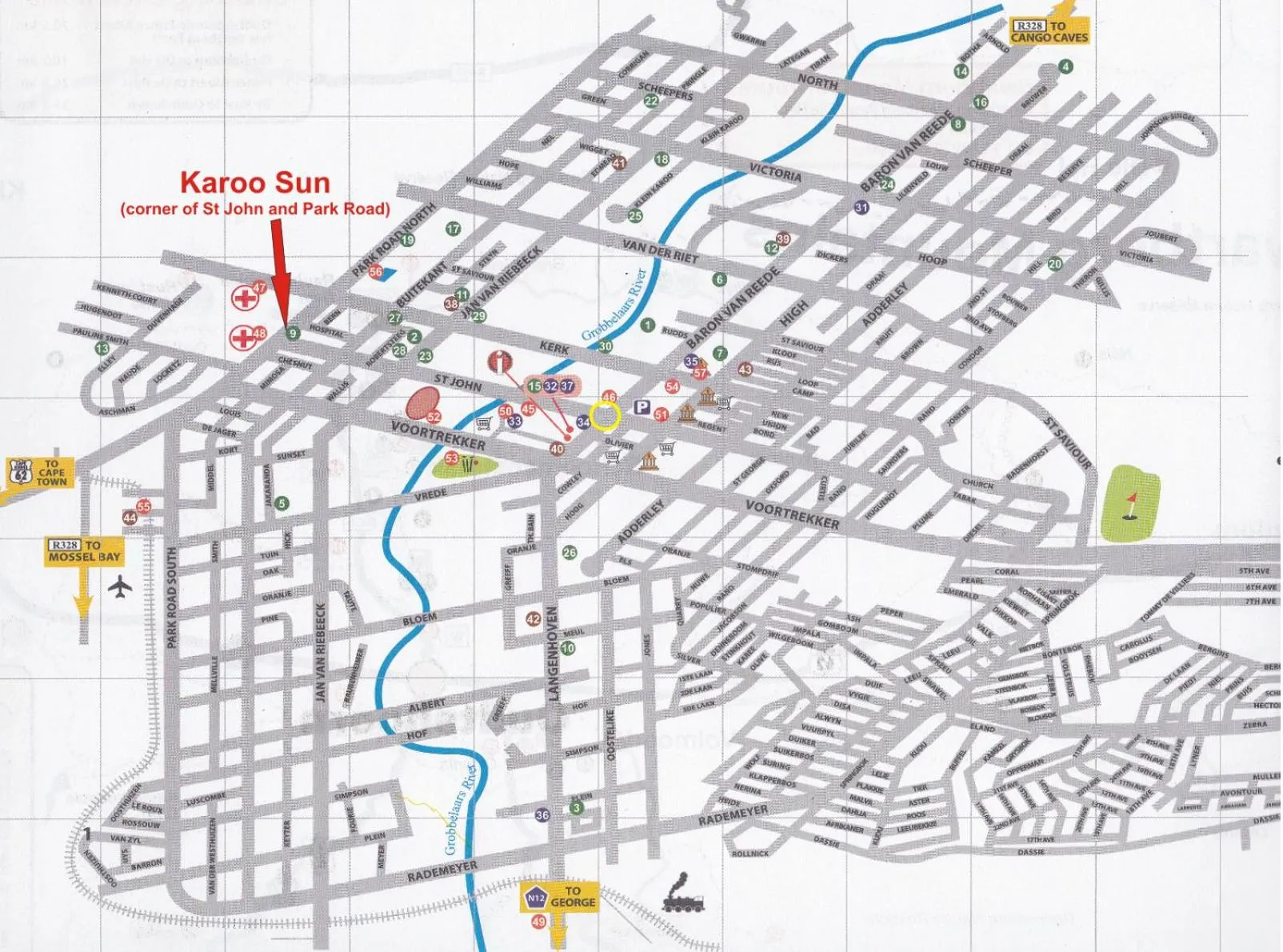 Area and facilities in Karoo Sun Guest House