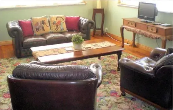 Seating Area in Westbury Gingerbread Cottages