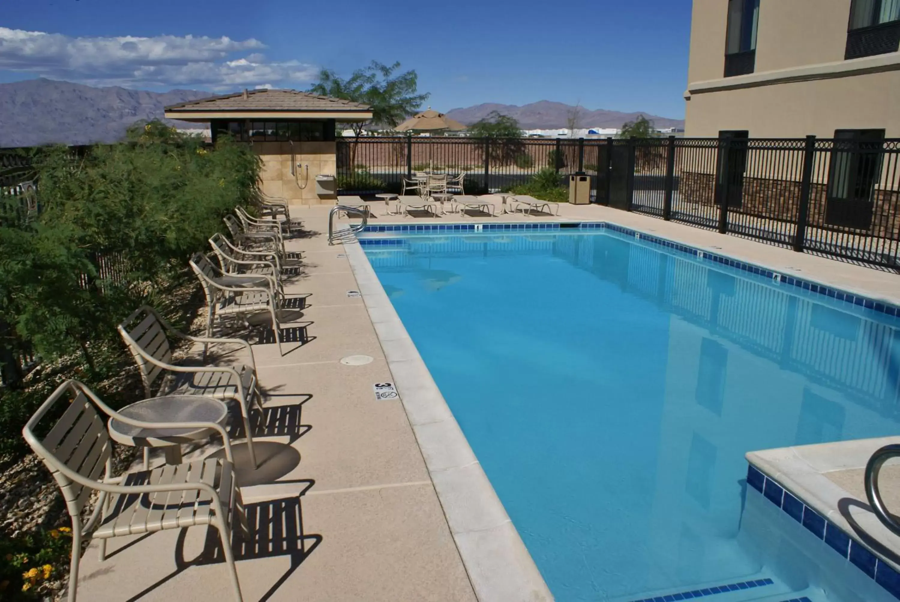 Pool view, Swimming Pool in Hampton Inn Las Vegas/North Speedway