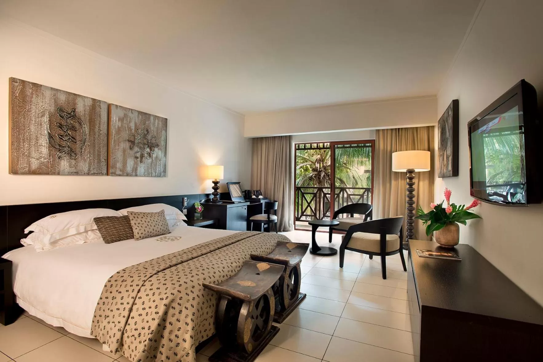 Bed in Labadi Beach Hotel