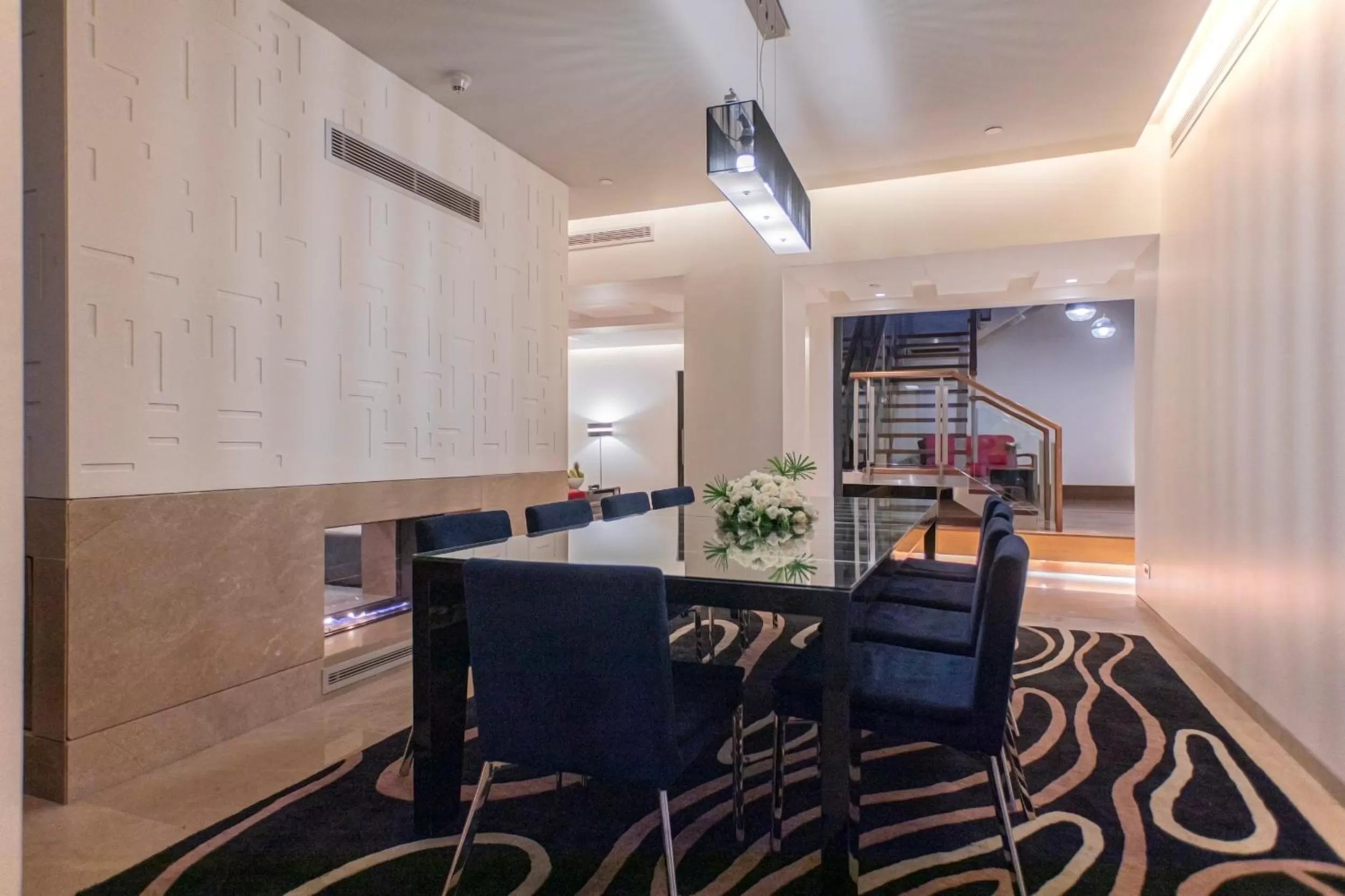 Dining area in The Abdali Boulevard Hotel