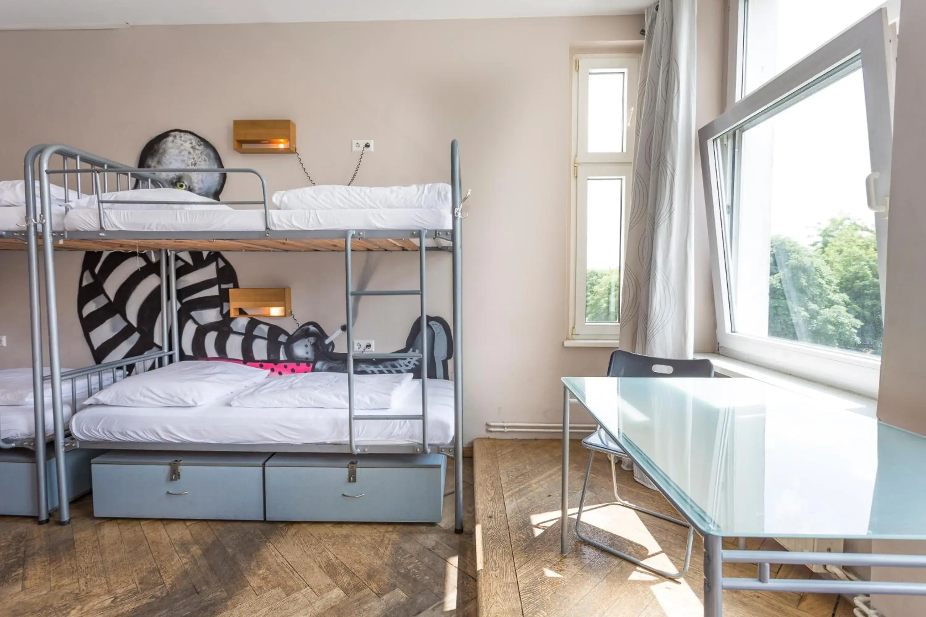 Seating area, Bunk Bed in Sunflower Hostel