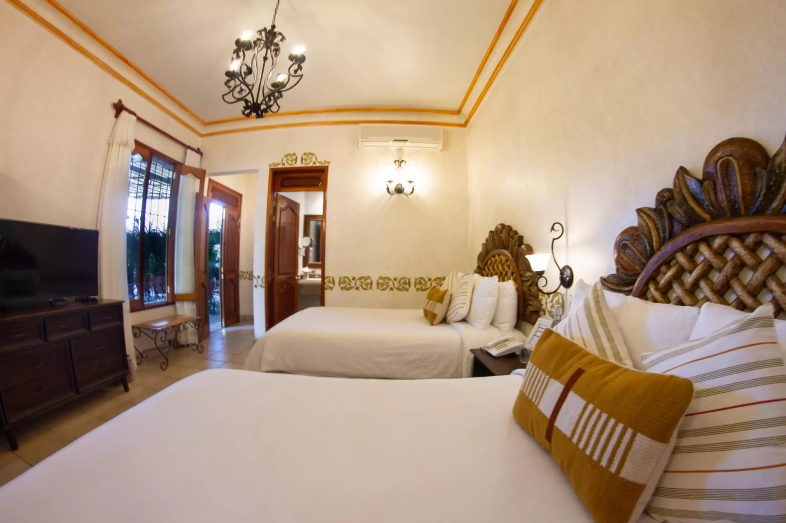 Bed in Los Pilares Hotel