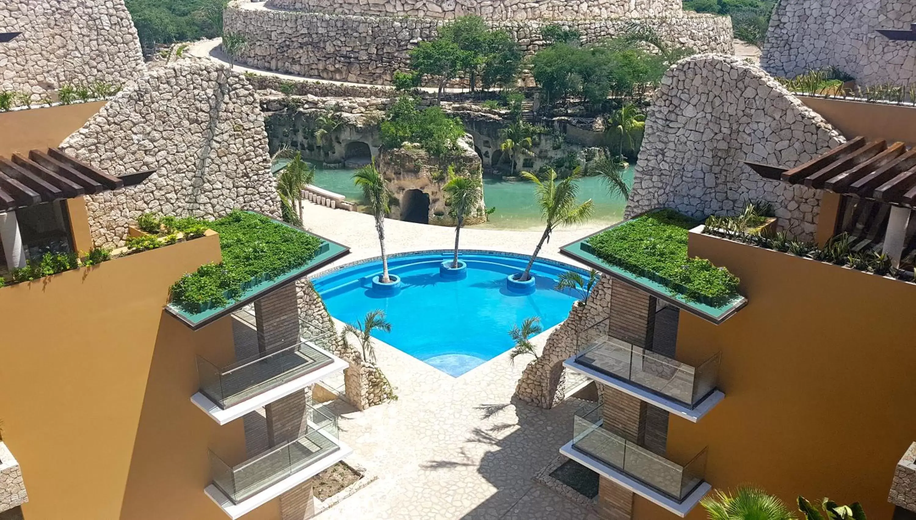 Facade/entrance, Pool View in Hotel Xcaret Mexico All Parks All Fun Inclusive