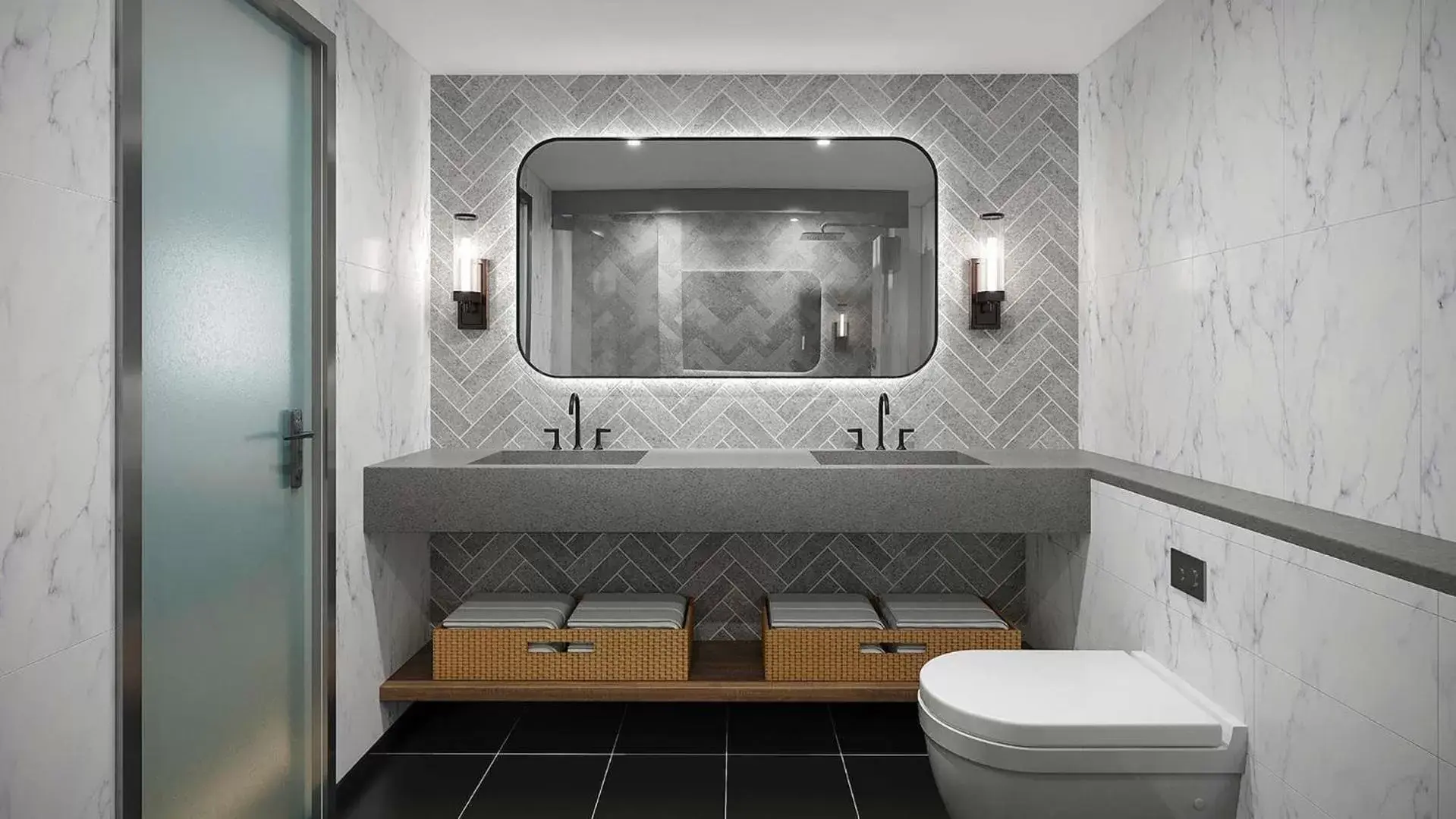 Toilet, Bathroom in DoubleTree by Hilton Berlin Ku'damm