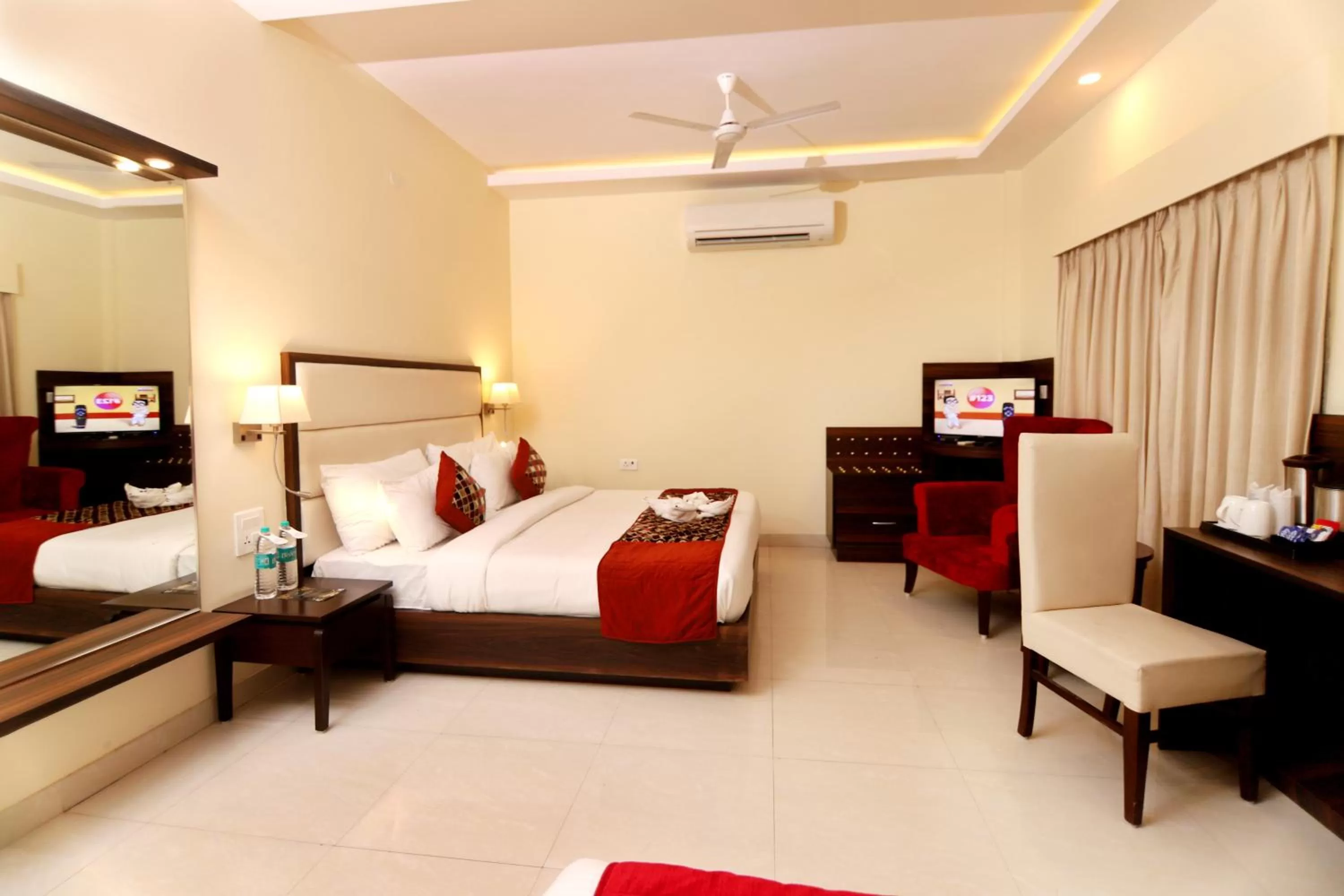 Photo of the whole room, Bed in Indira Nikunj Rubystone Exotic