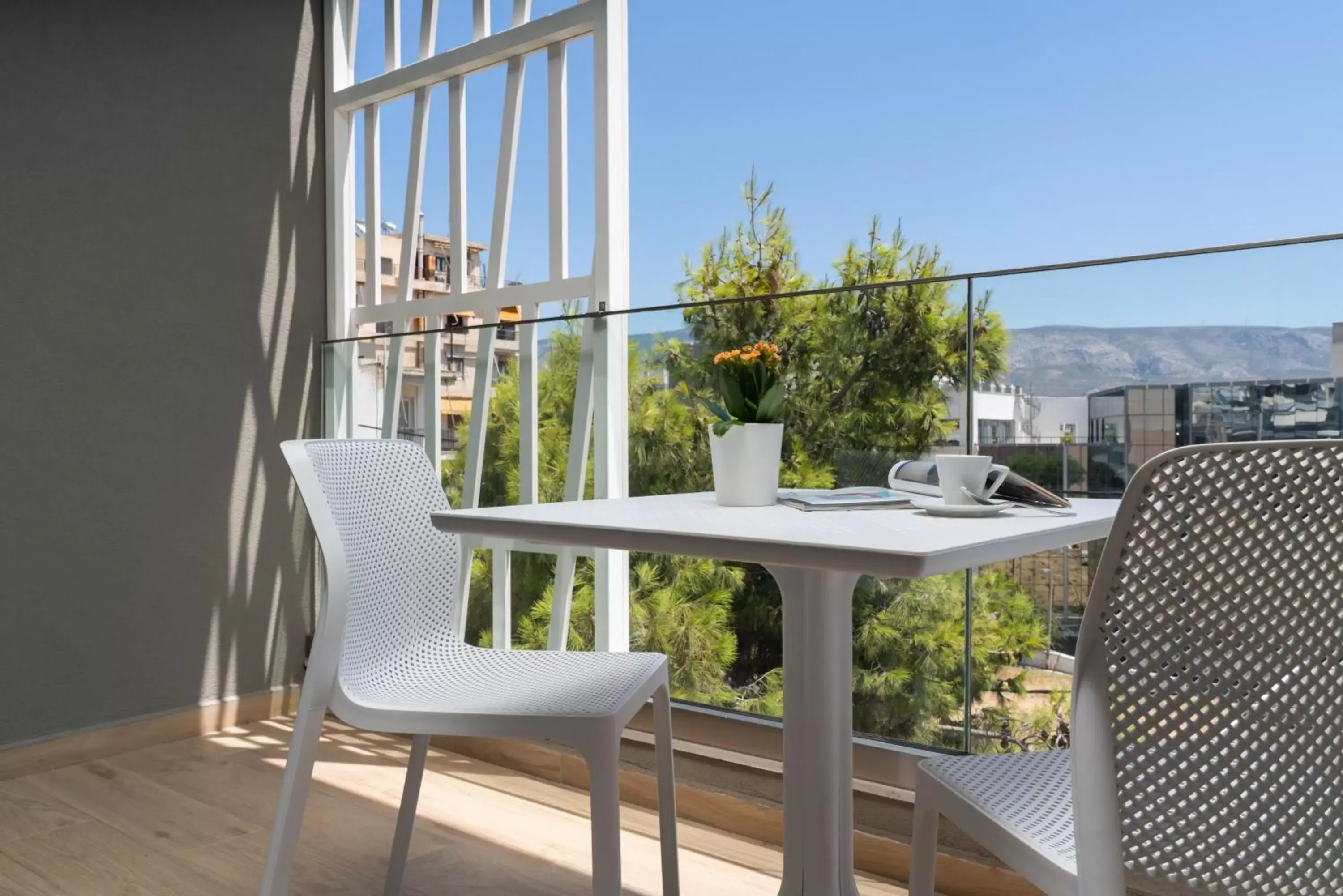 Balcony/Terrace in Athens Hill Luxury Apartments