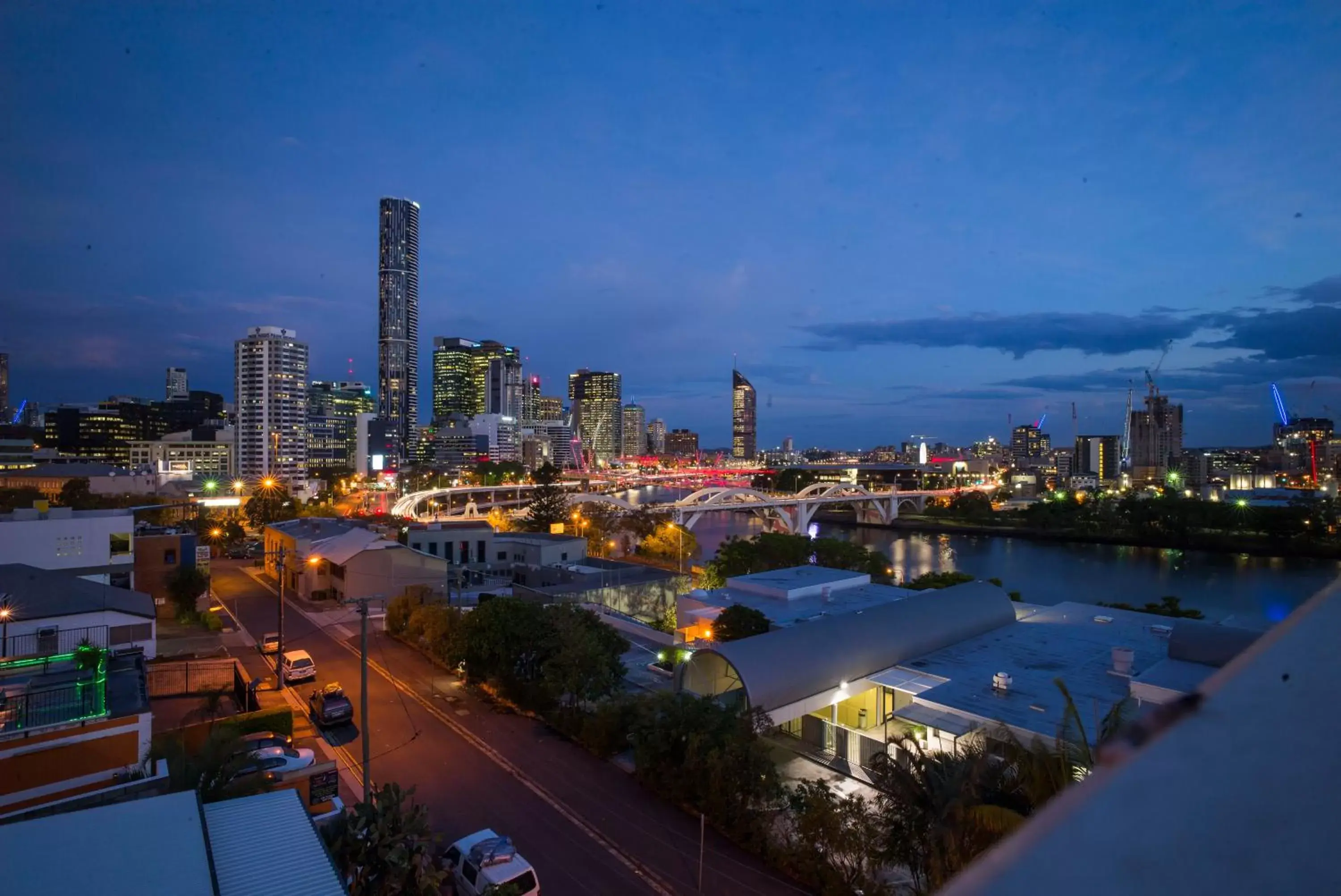 Night in Brisbane City YHA
