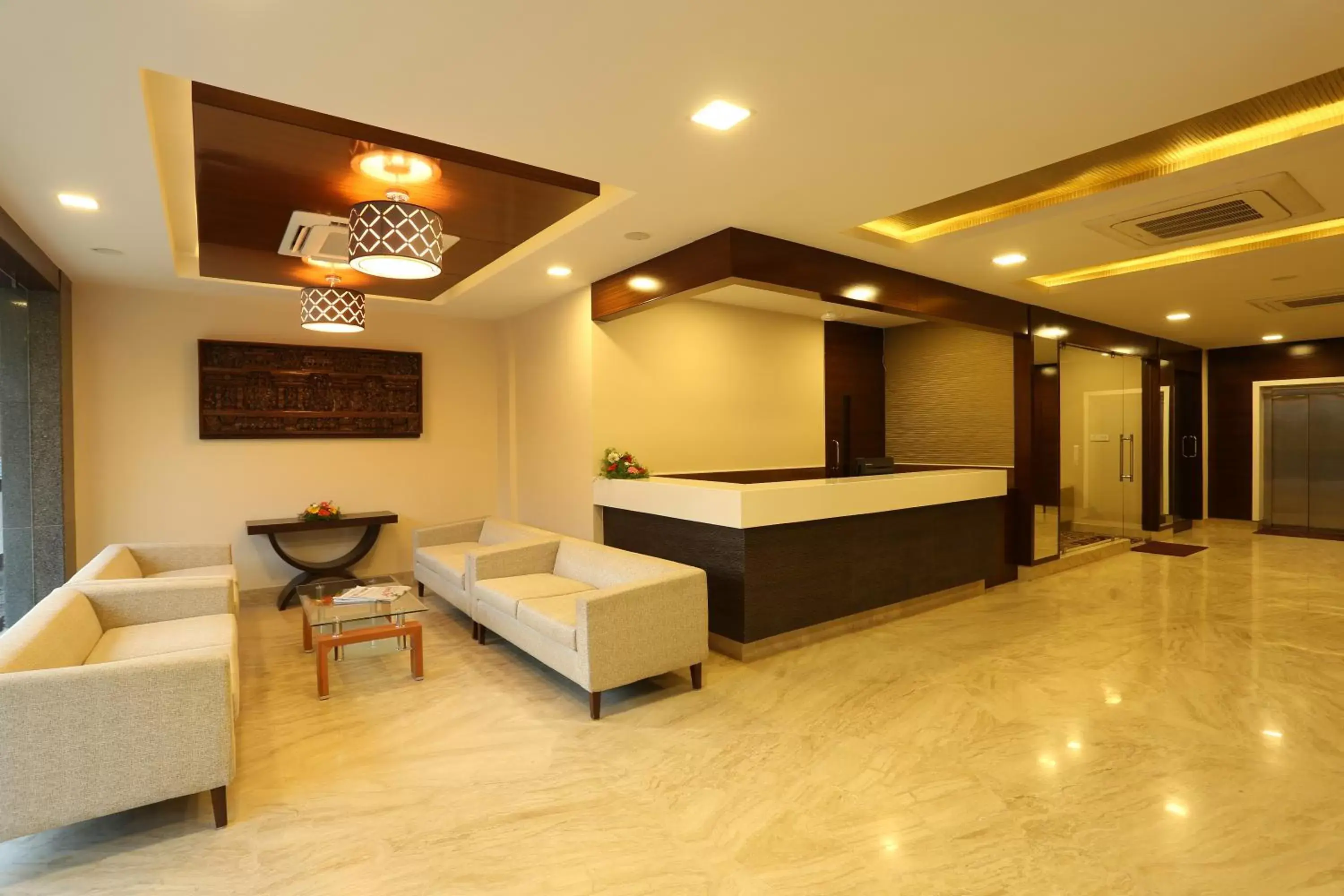 Lobby/Reception in Hotel Seetharam Select