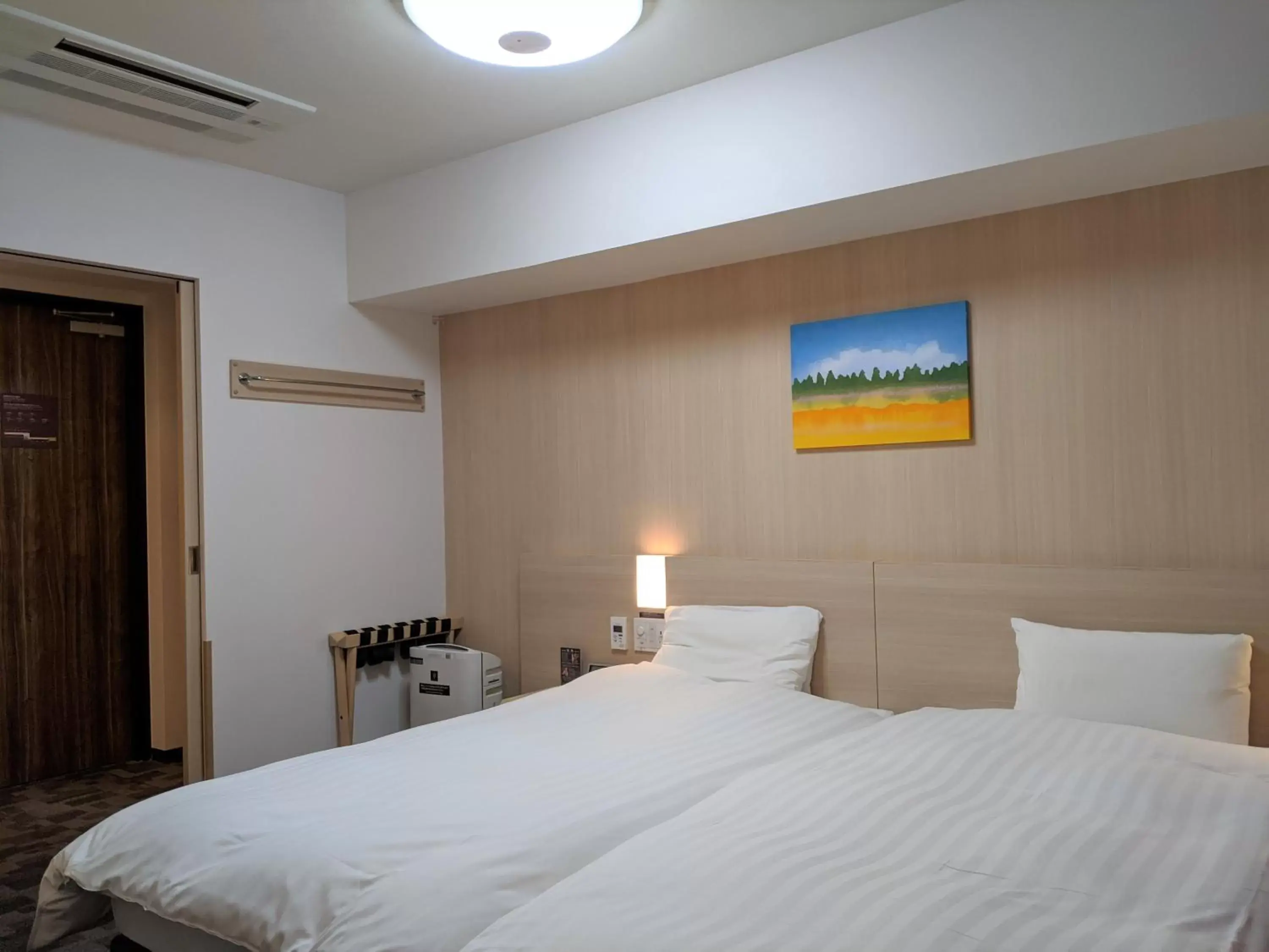 Bed in Dormy Inn Sapporo Annex