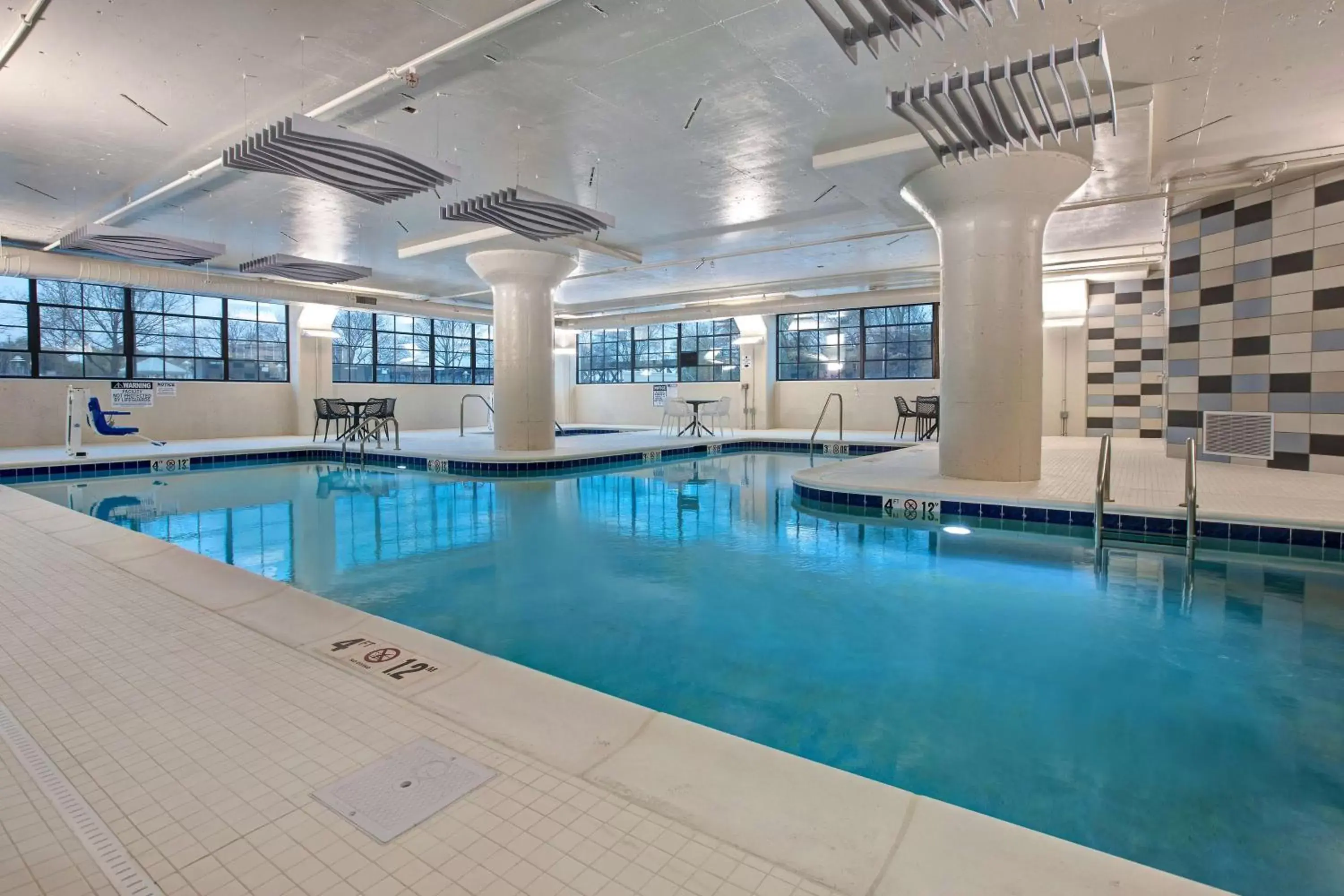 Pool view, Swimming Pool in Embassy Suites By Hilton Rockford Riverfront