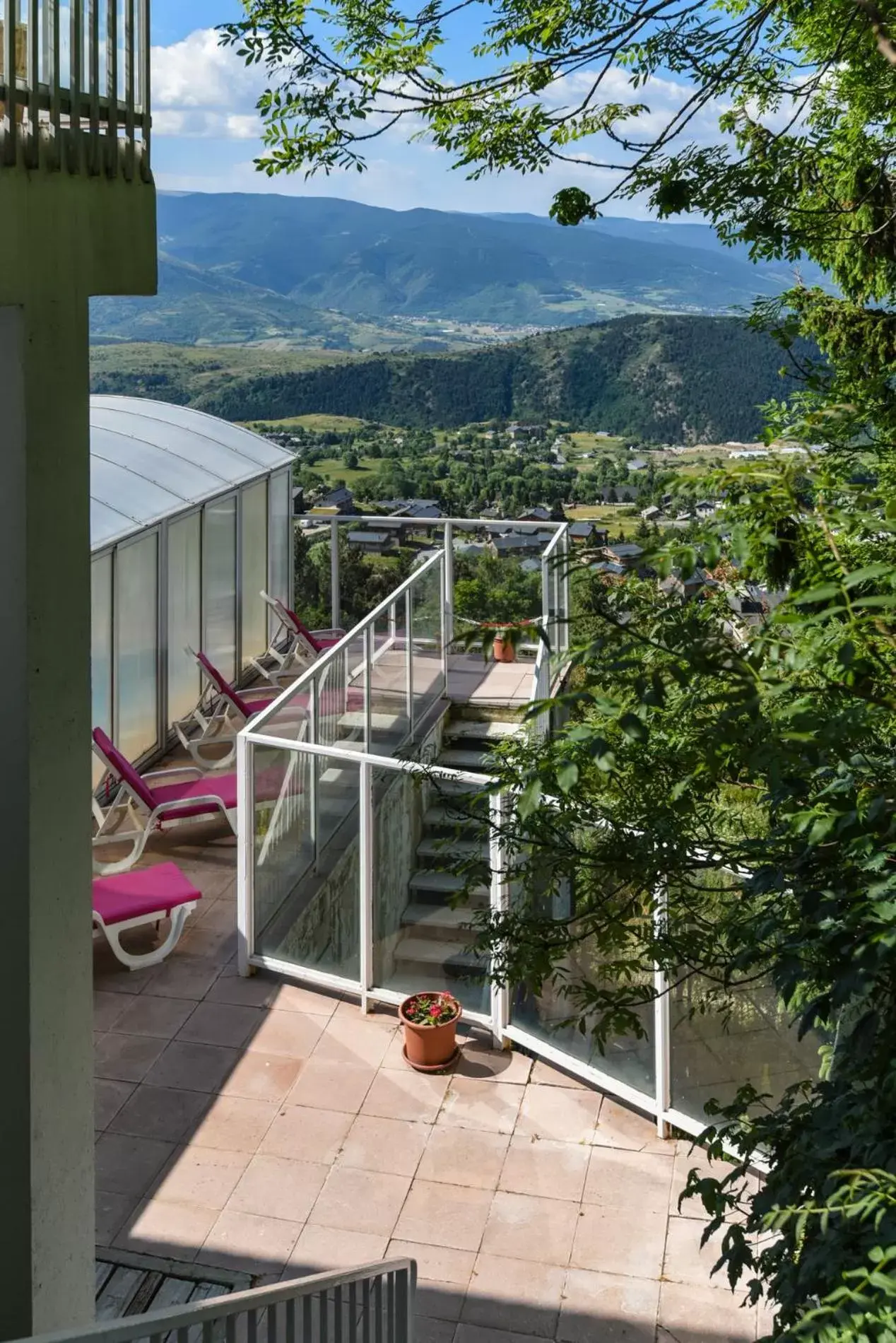 Solarium, Mountain View in Hotel des Pyrénées