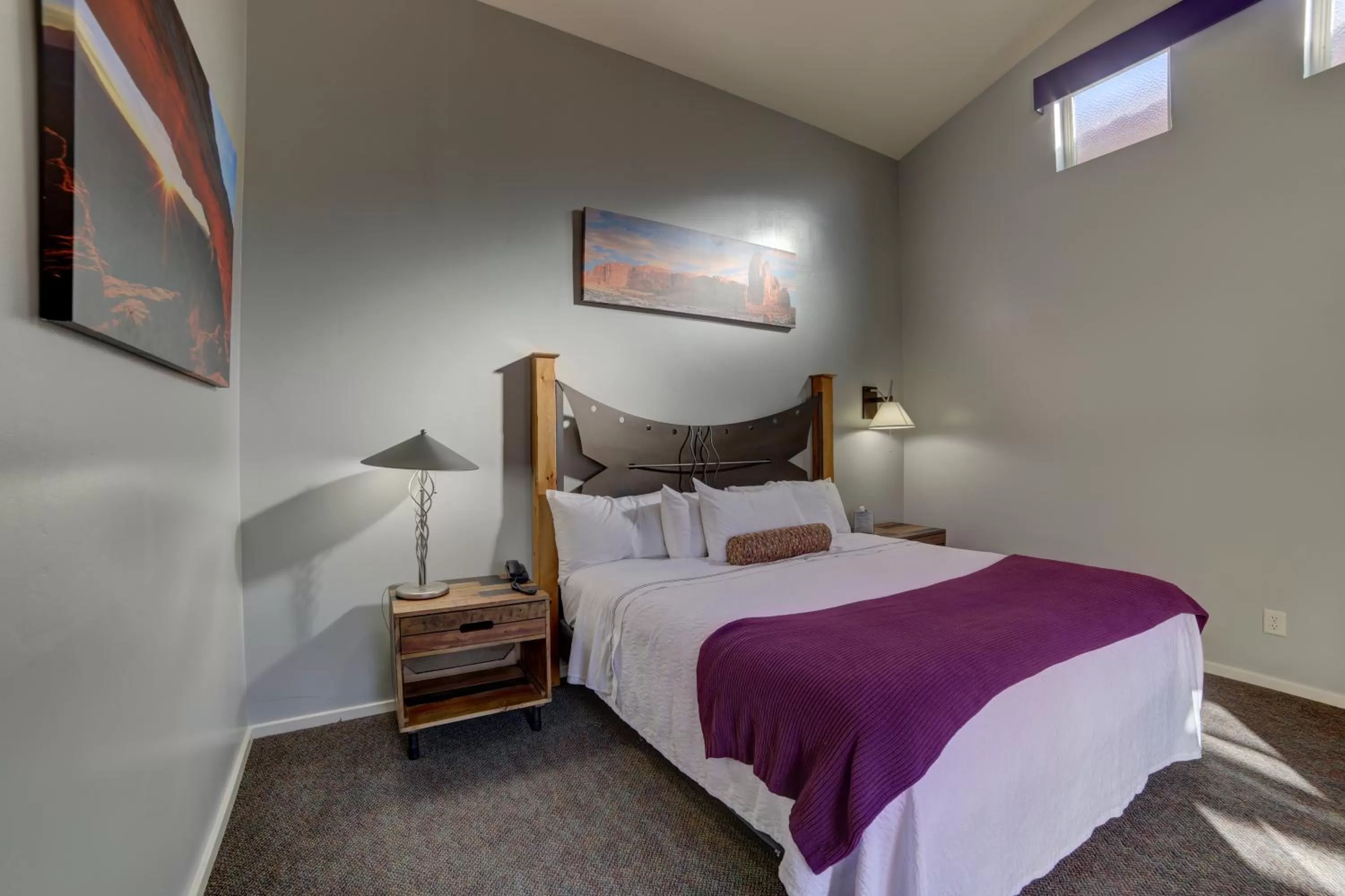 Bed in The Gonzo Inn