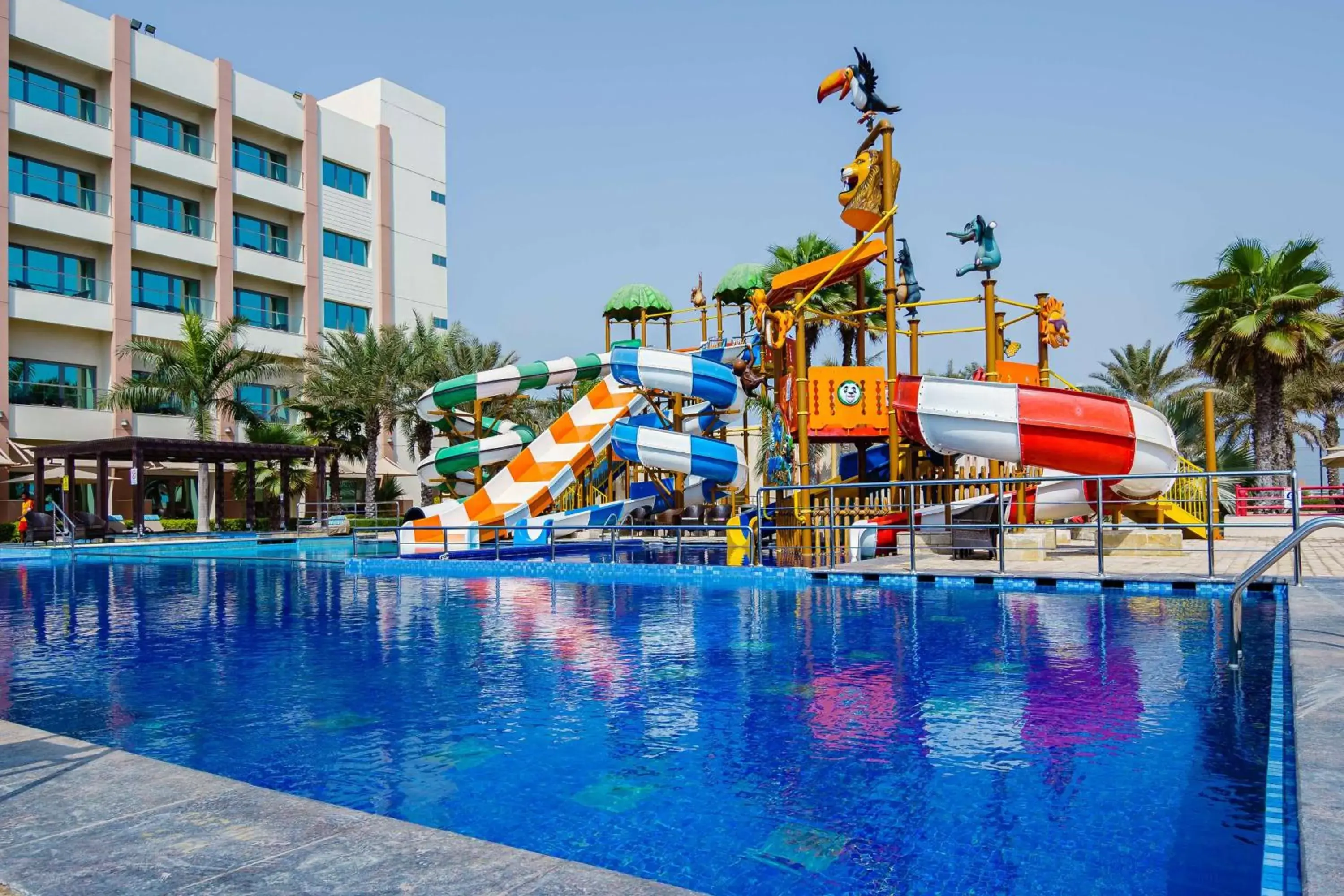 Pool view, Water Park in Radisson Blu Hotel Sohar