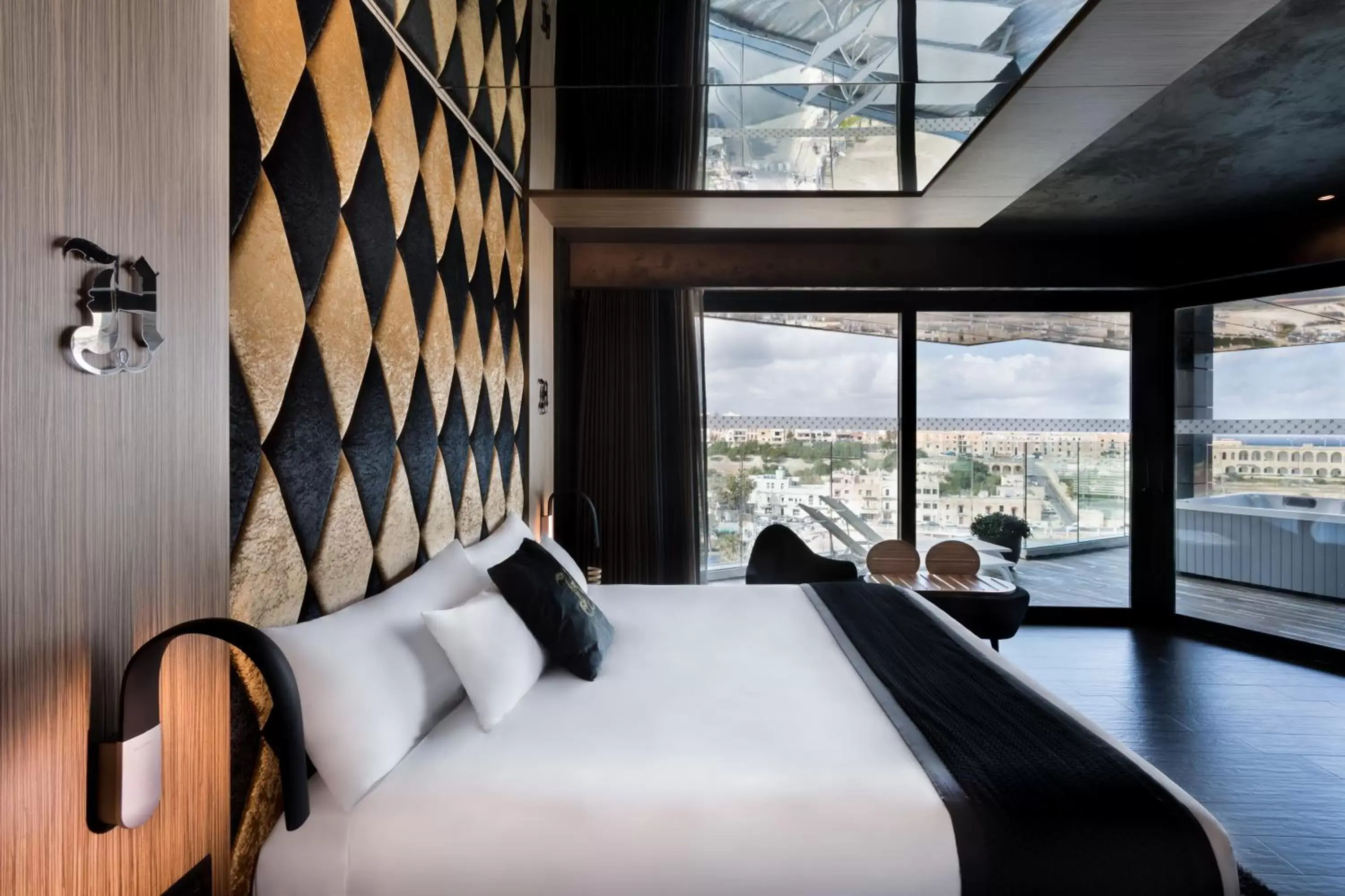 View (from property/room), Bed in H Hotel & SPA - Adults Only View (from property/room), Bed in H Hotel & SPA - Adults Only