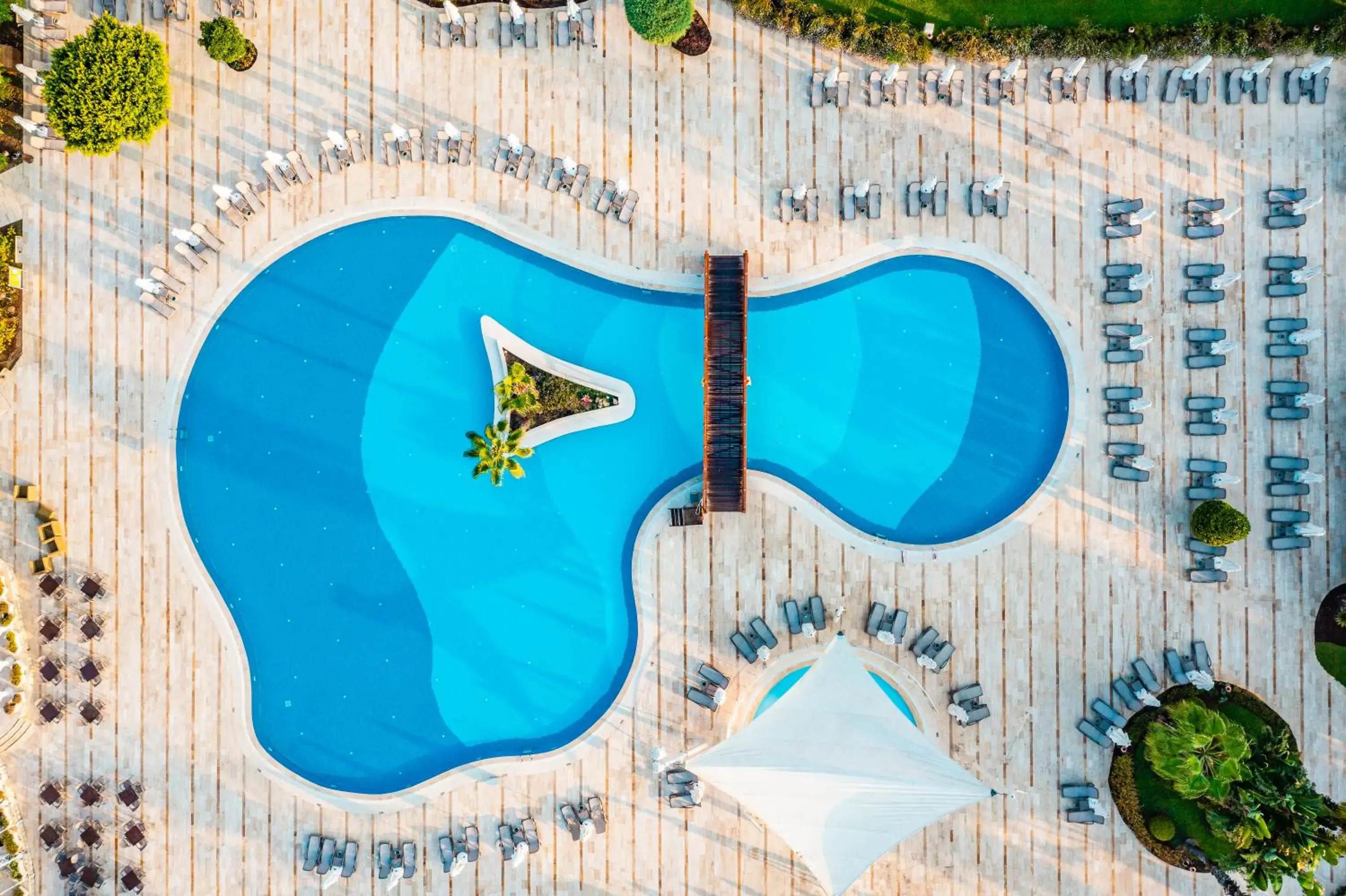 Bird's eye view, Pool View in Bellis Deluxe Hotel