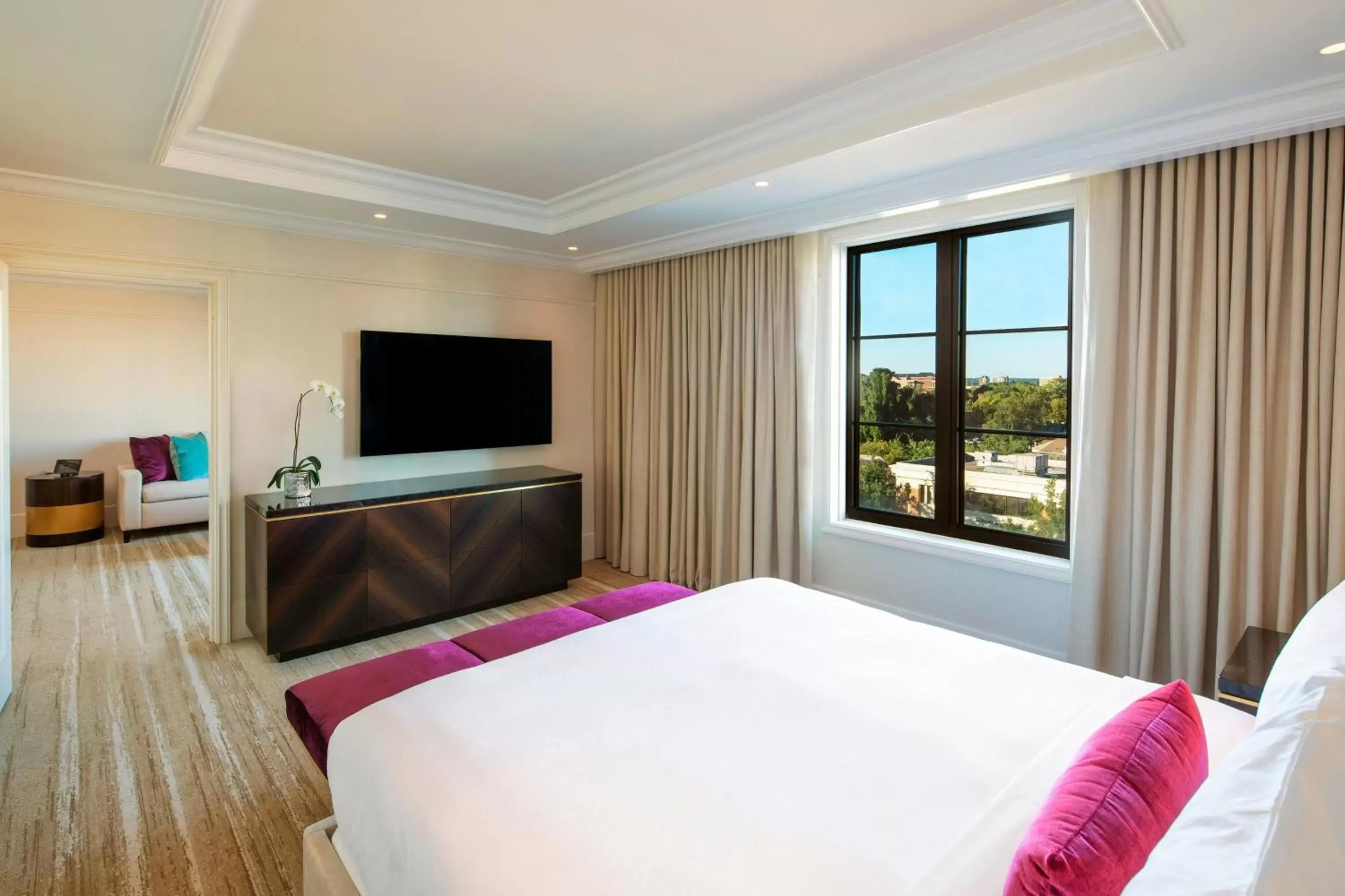 Bedroom, TV/Entertainment Center in The St. Regis Atlanta