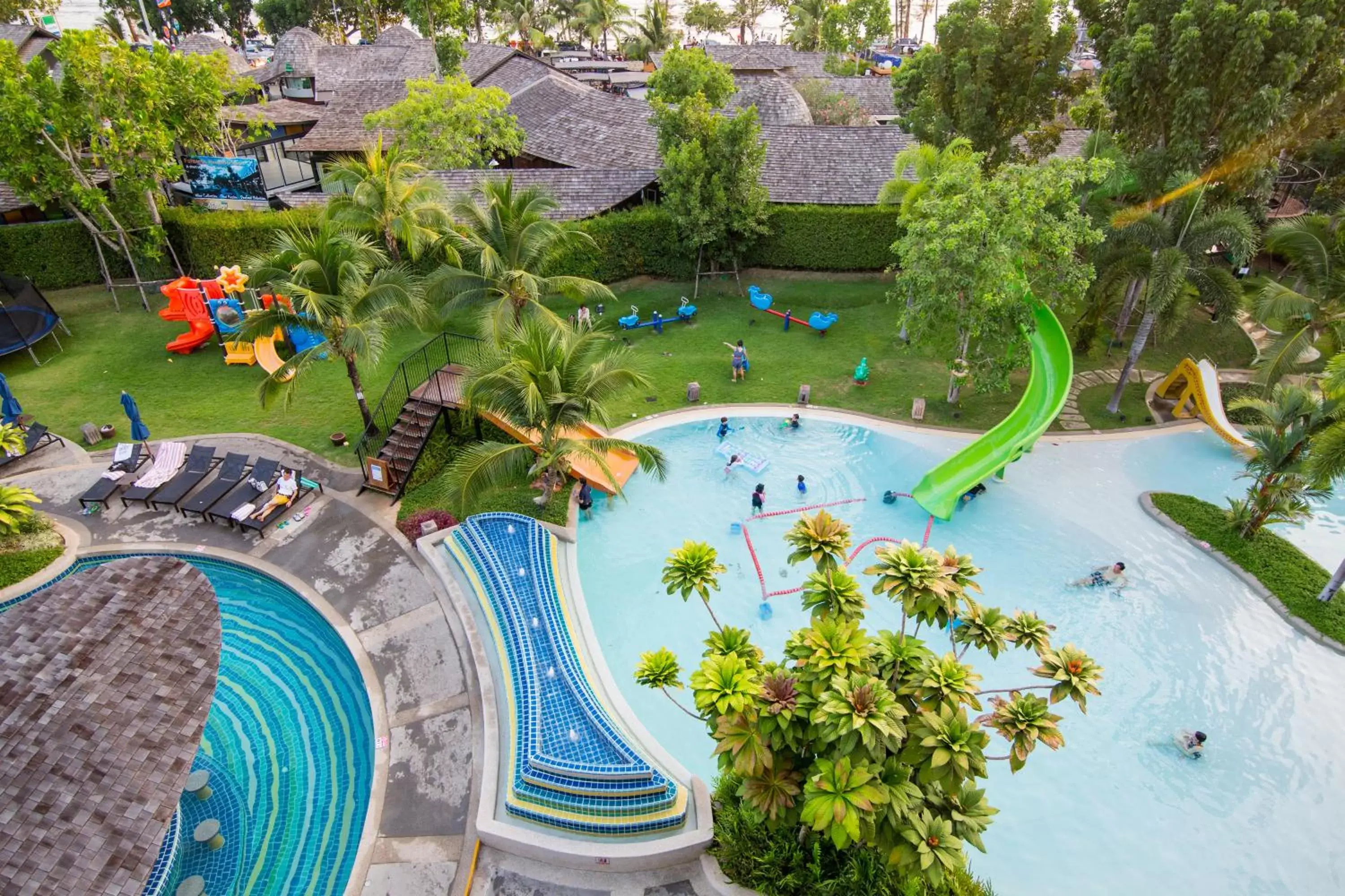 Bird's eye view, Pool View in Holiday Ao Nang Beach Resort, Krabi - SHA Extra Plus