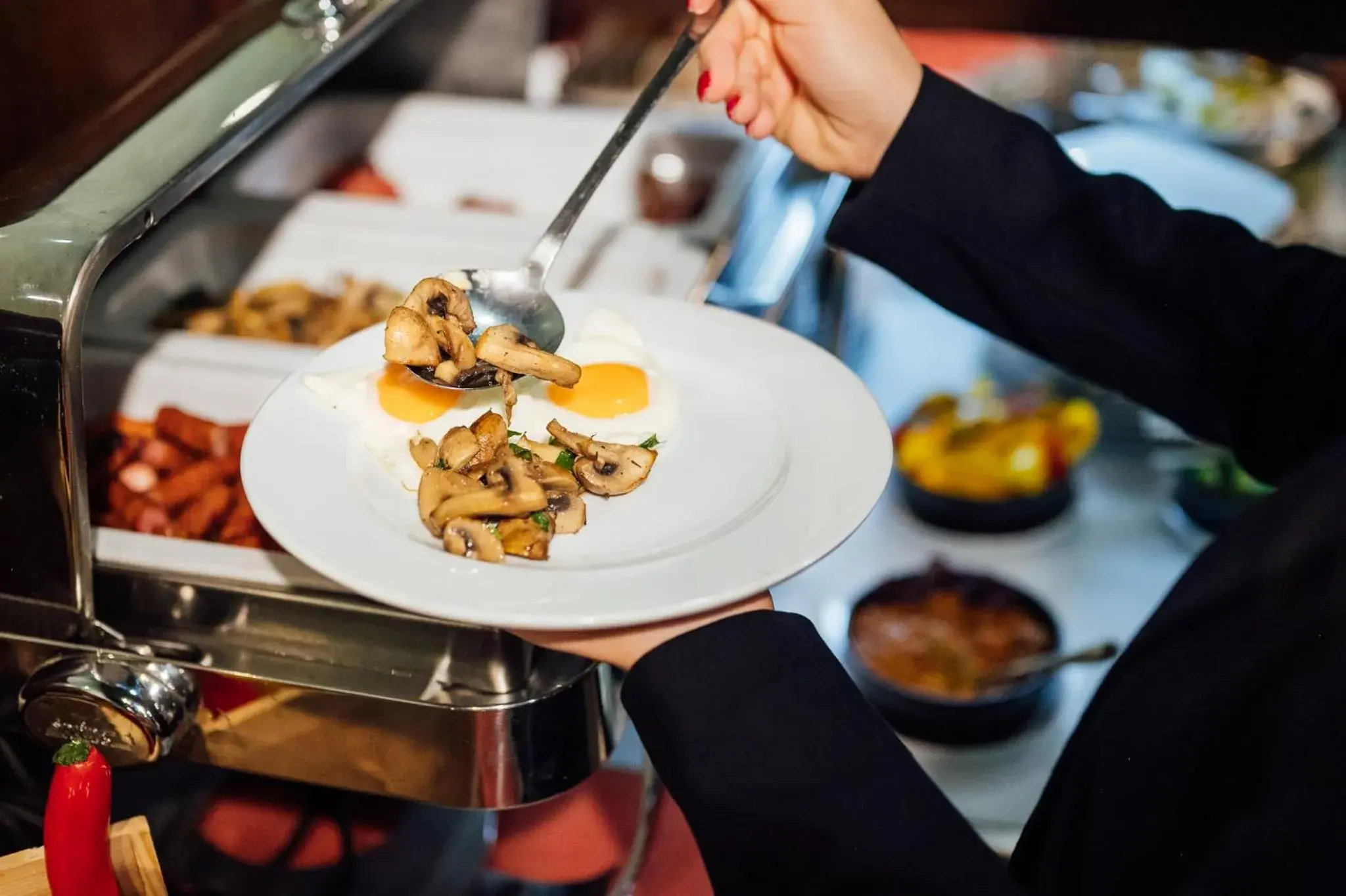 Buffet breakfast in Peakture Hotel Buffet breakfast in Peakture Hotel