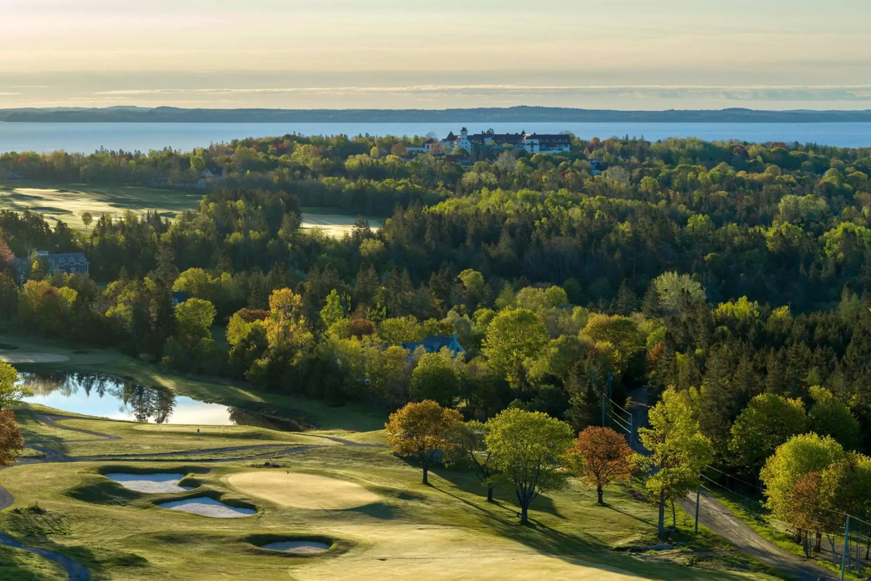Golfcourse, Bird's-eye View in The Algonquin Resort St. Andrews by-the-Sea, Autograph Collection